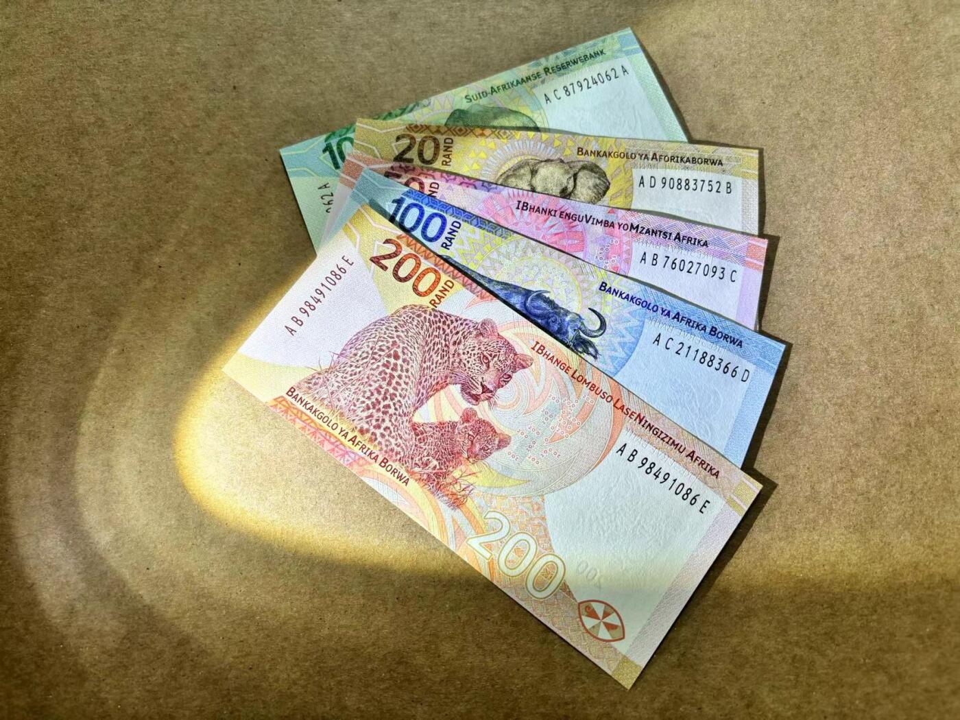 【Blue Auction】✨世界纸币精拍第506期【精】 【一组5张】南非 新版 10-200兰特 全新UNC 动物套