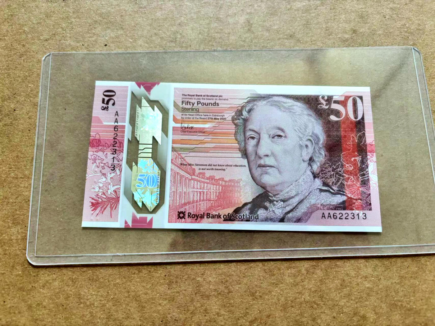 【Blue Auction】✨世界纸币精拍第506期【精】 【AA冠无47】苏格兰 2020年50镑 全新UNC