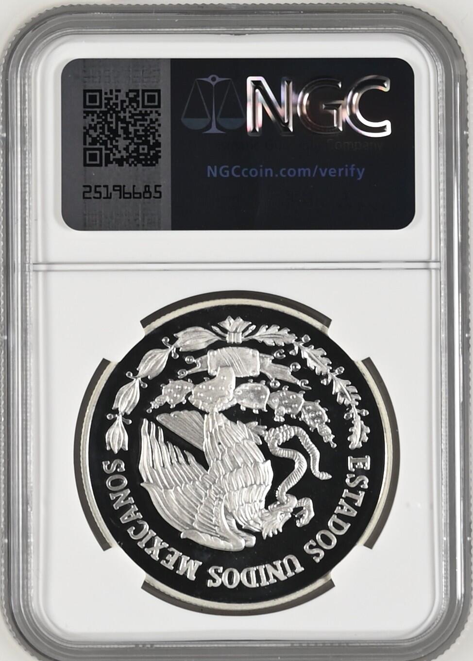 长老汇龙年精选第九场拍卖 2007Mo 墨西哥昆塔纳泸州10比索精制银币，NGC PF69UC，更高分2枚