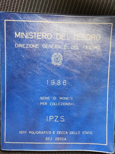 道一币馆币章第七十九场 - 原包装带证 意大利1986年套币11枚套 含银币两枚