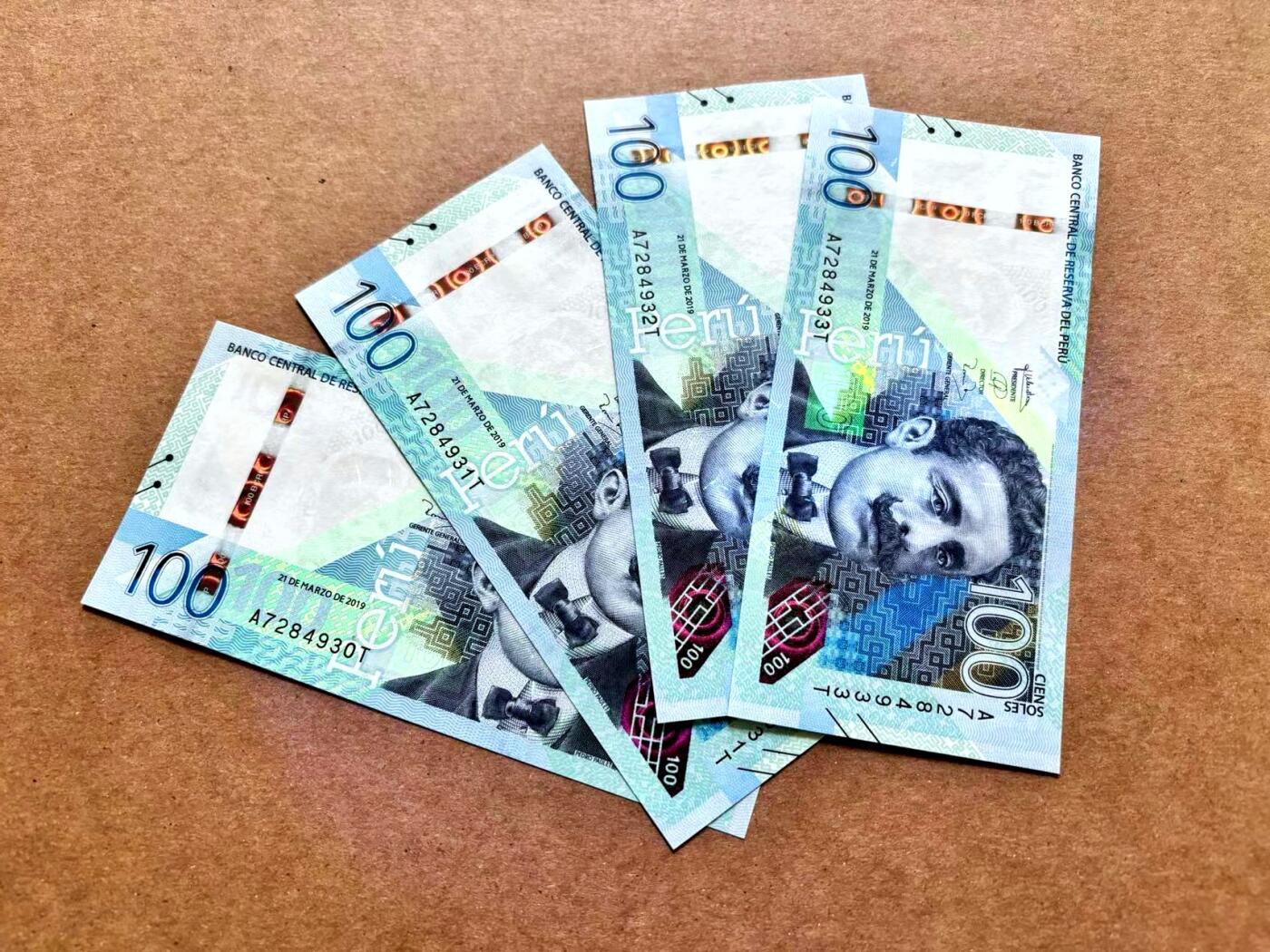 【Blue Auction】✨世界纸币精拍第506期【精】 【一组4张】秘鲁 2019年100比索 全新UNC