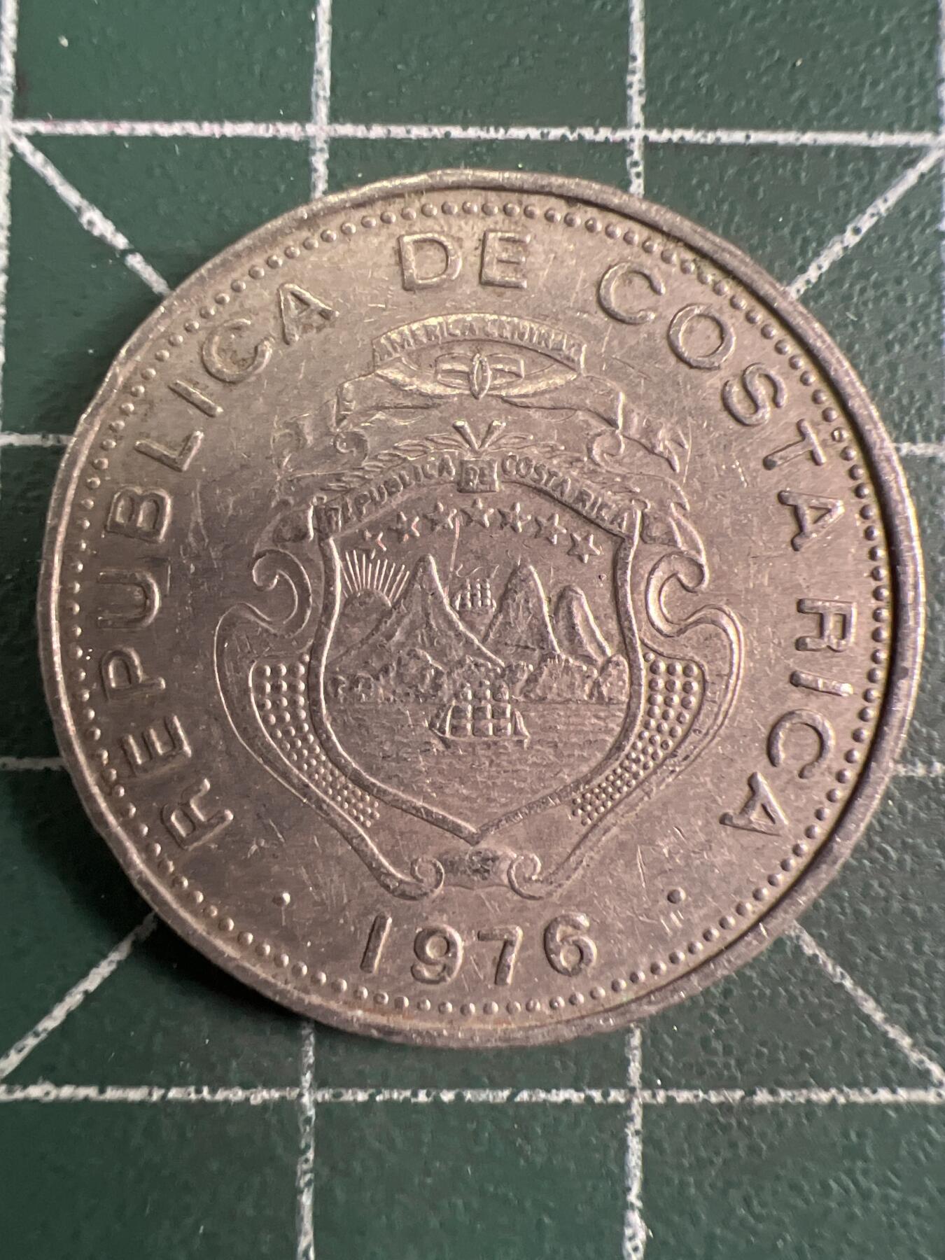 第656期 硬币场 （无押金，捡漏，全场50包邮，偏远地区除外，接收代拍业务，本店十天发一次货） 哥斯达黎加50分 1976年