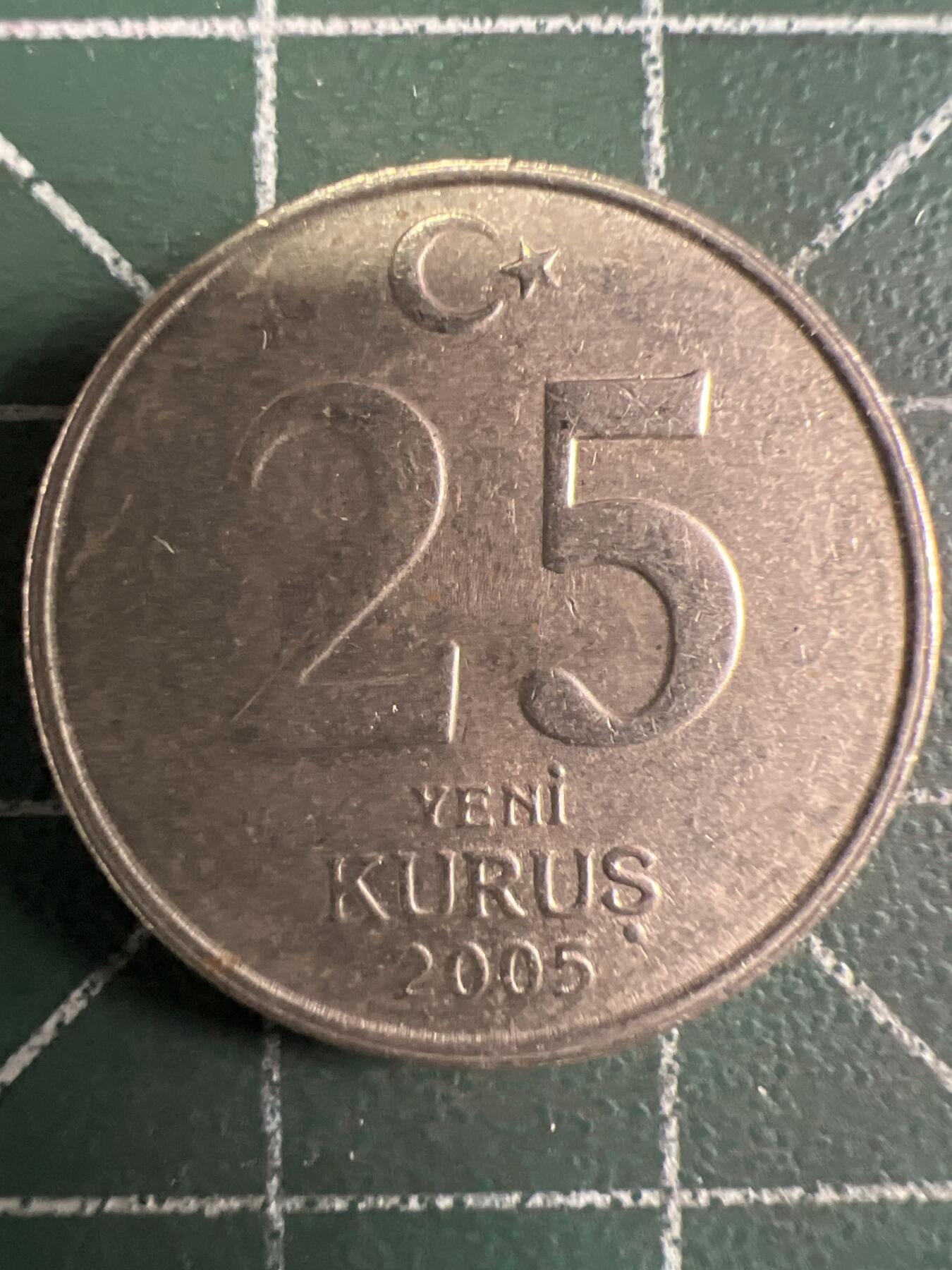第656期 硬币场 （无押金，捡漏，全场50包邮，偏远地区除外，接收代拍业务，本店十天发一次货） 土耳其25库鲁