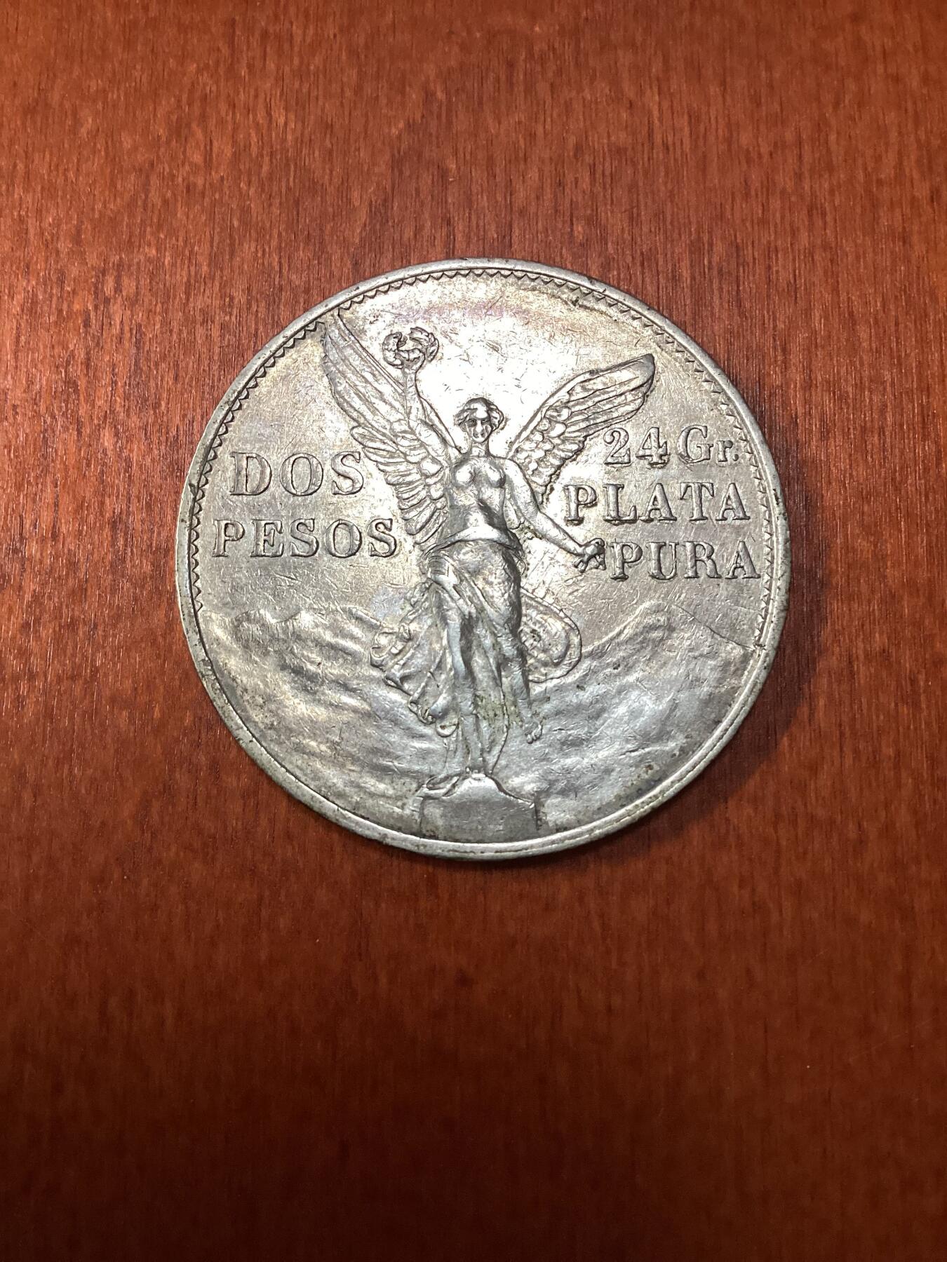 长老汇龙年精选第十场拍卖 1921墨西哥胜利女神2比索大银币，好品，一般报价800-1000元