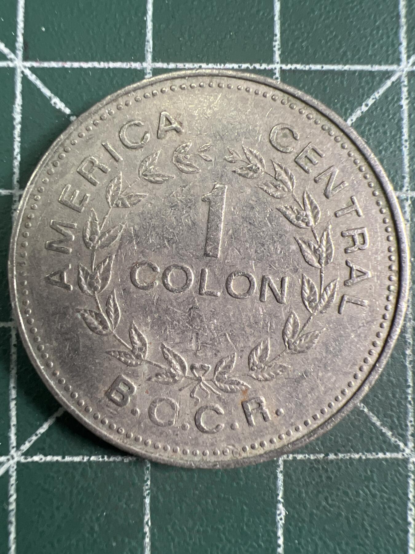 第656期 硬币场 （无押金，捡漏，全场50包邮，偏远地区除外，接收代拍业务，本店十天发一次货） 哥斯达黎加1克朗 1976年