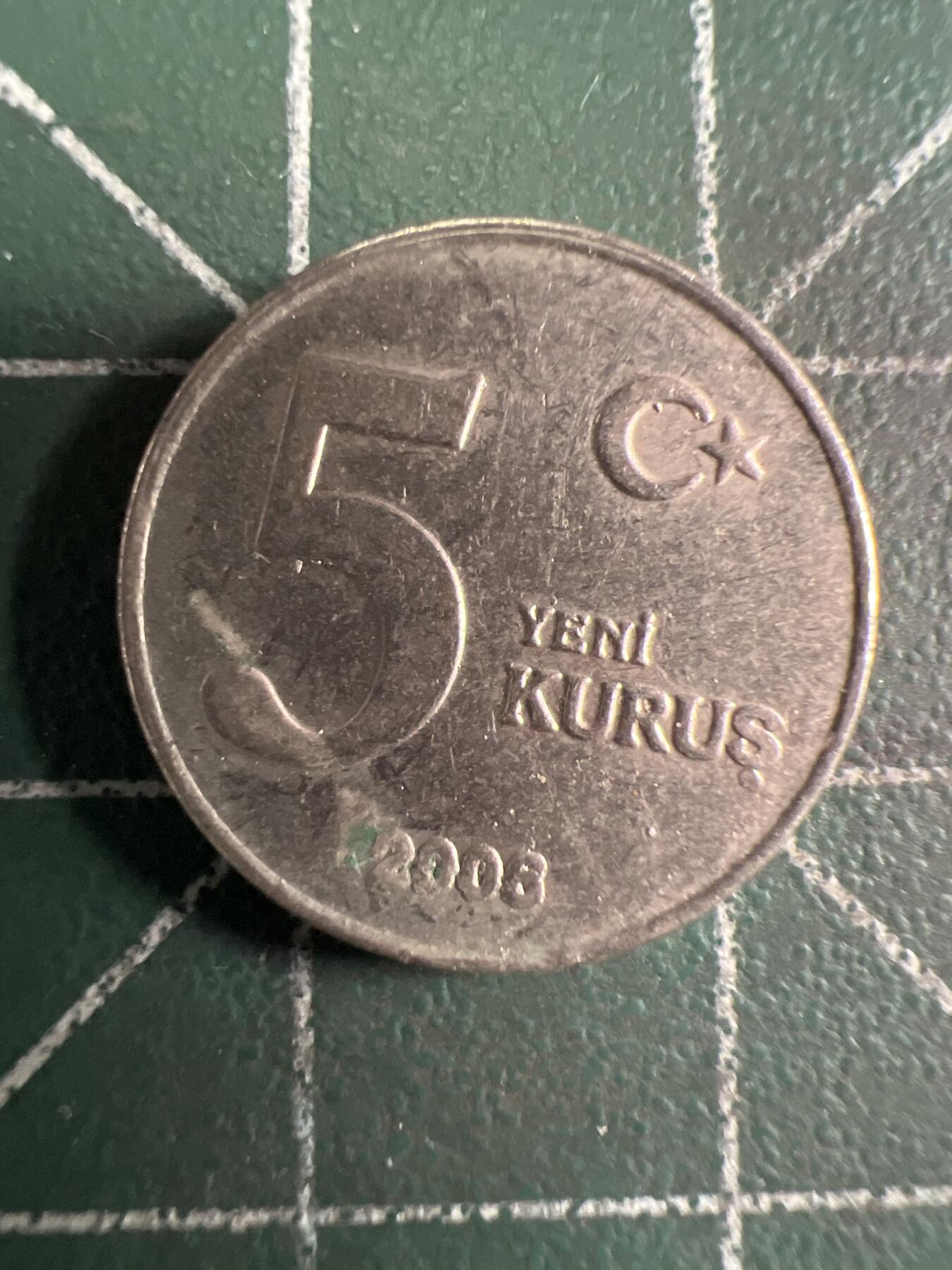 第656期 硬币场 （无押金，捡漏，全场50包邮，偏远地区除外，接收代拍业务，本店十天发一次货） 土耳其5库鲁