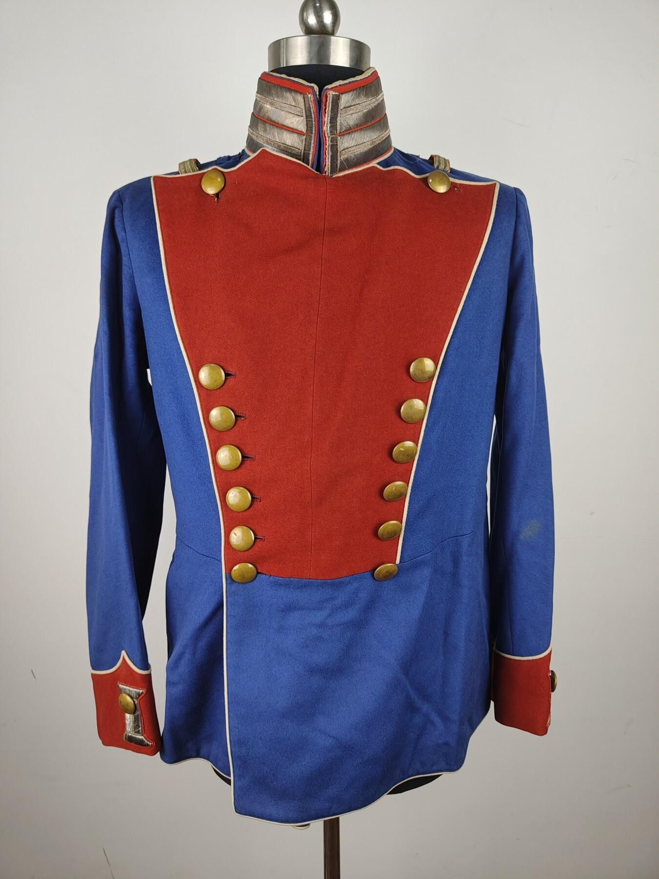 全场0元起拍 第175期 咸鱼国勋章拍卖专场 7月21日（周日）下午6：00开始 德意志帝国帝德萨克森枪骑兵军官大礼服带袖口领口刺绣 胸围102肩宽44 领围43 袖长62 衣长70