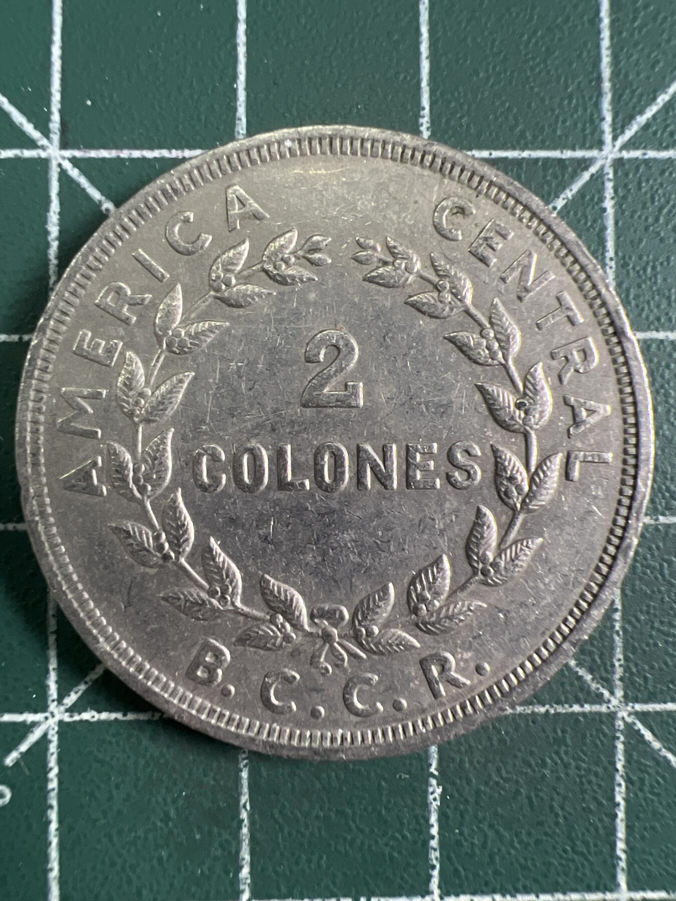 第656期 硬币场 （无押金，捡漏，全场50包邮，偏远地区除外，接收代拍业务，本店十天发一次货） 哥斯达黎加2克朗 1978年