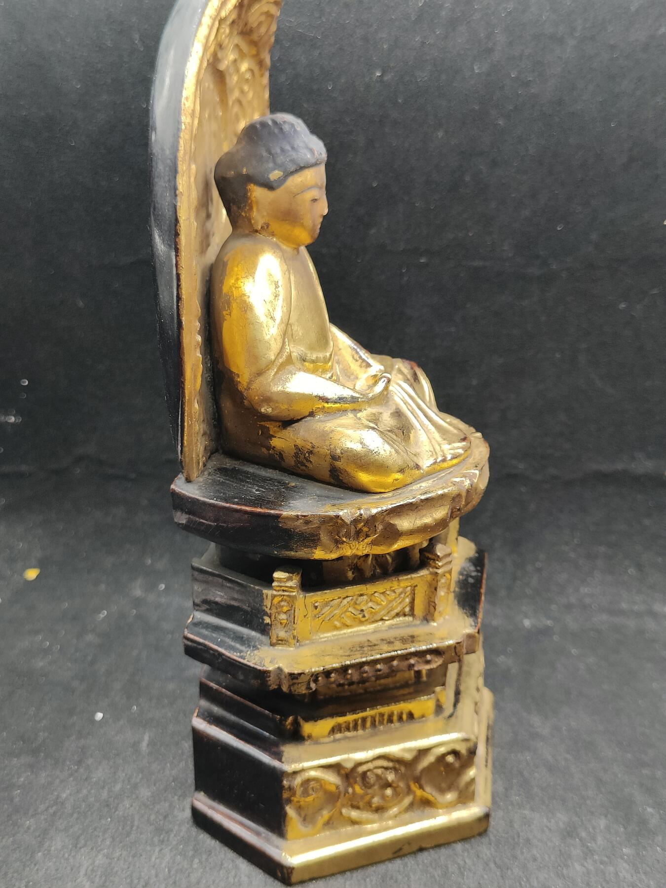 全场0元起拍 第175期 咸鱼国勋章拍卖专场 7月21日（周日）下午6：00开始 日本漆木佛像 年代不详