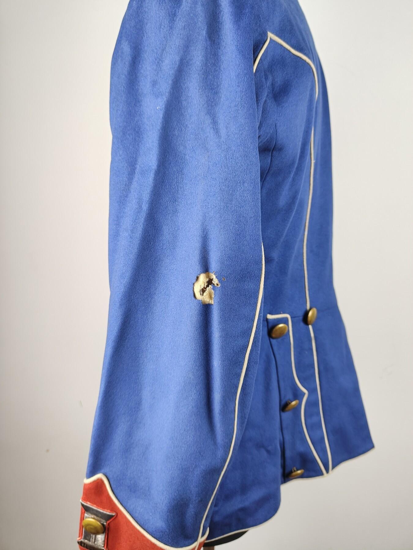 全场0元起拍 第175期 咸鱼国勋章拍卖专场 7月21日（周日）下午6：00开始 德意志帝国帝德萨克森枪骑兵军官大礼服带袖口领口刺绣 胸围102肩宽44 领围43 袖长62 衣长70