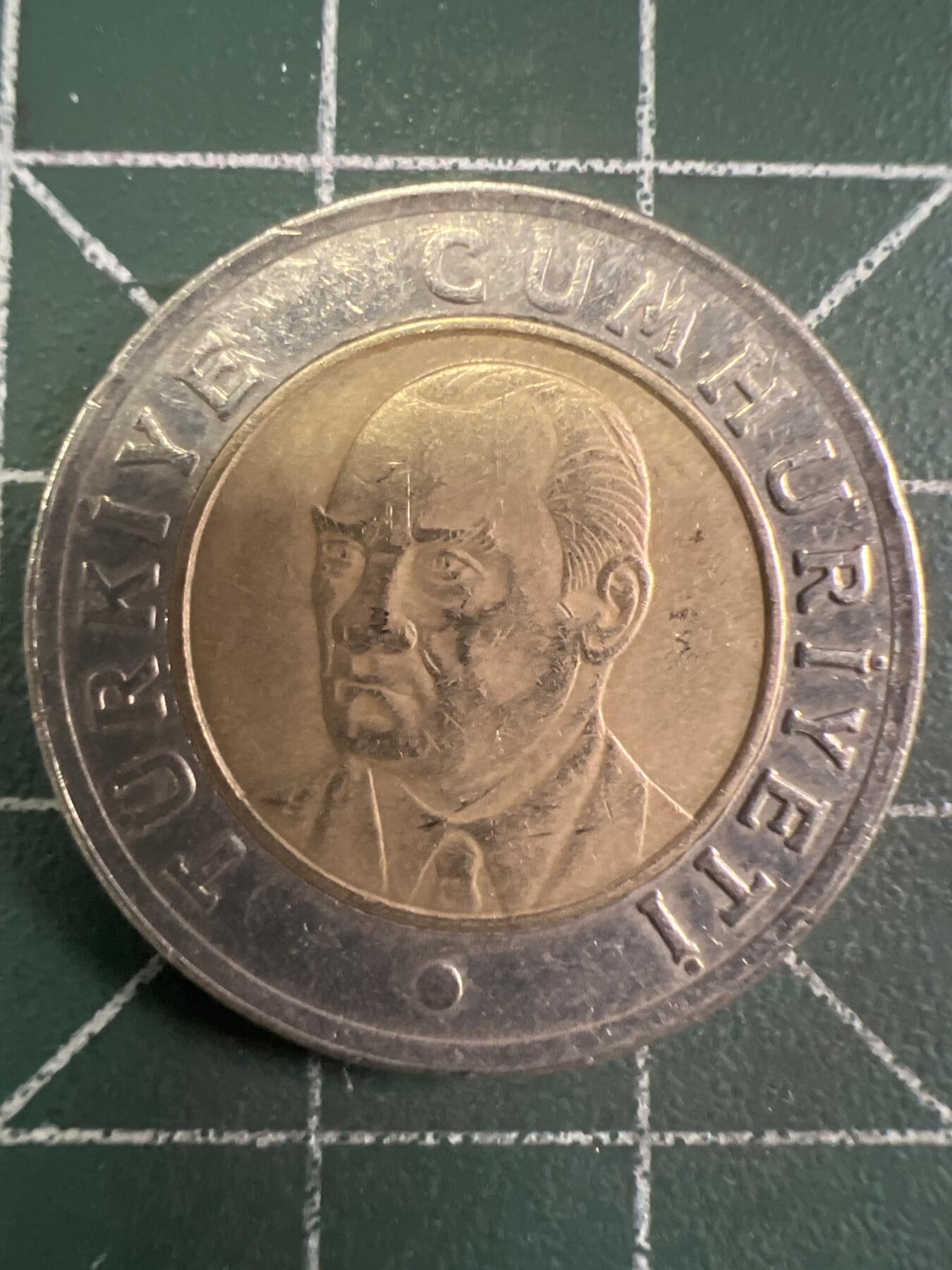 第657期 硬币场 （无押金，捡漏，全场50包邮，偏远地区除外，接收代拍业务，本店十天发一次货） 土耳其1里拉  双色币