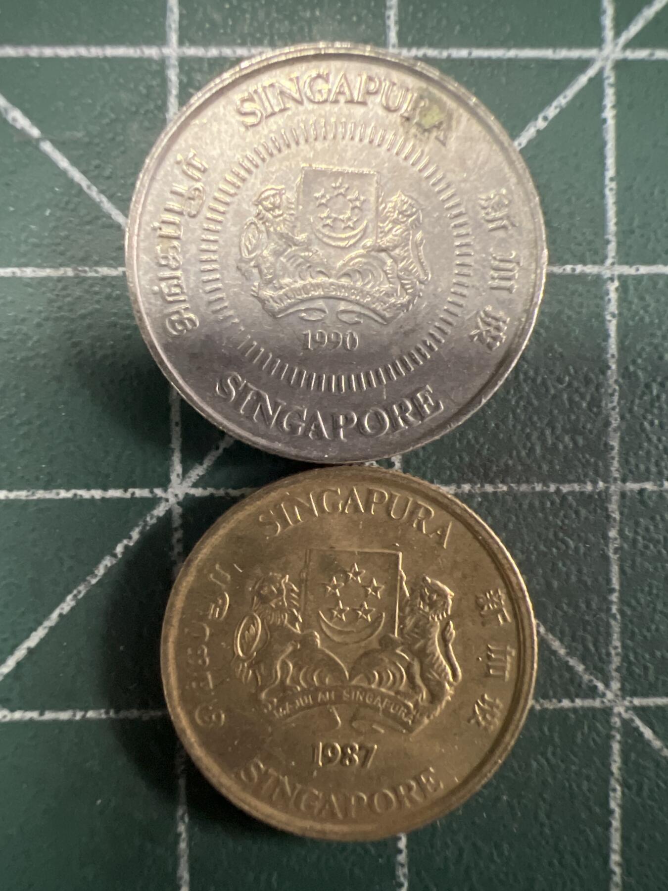 第656期 硬币场 （无押金，捡漏，全场50包邮，偏远地区除外，接收代拍业务，本店十天发一次货） 新加坡2枚