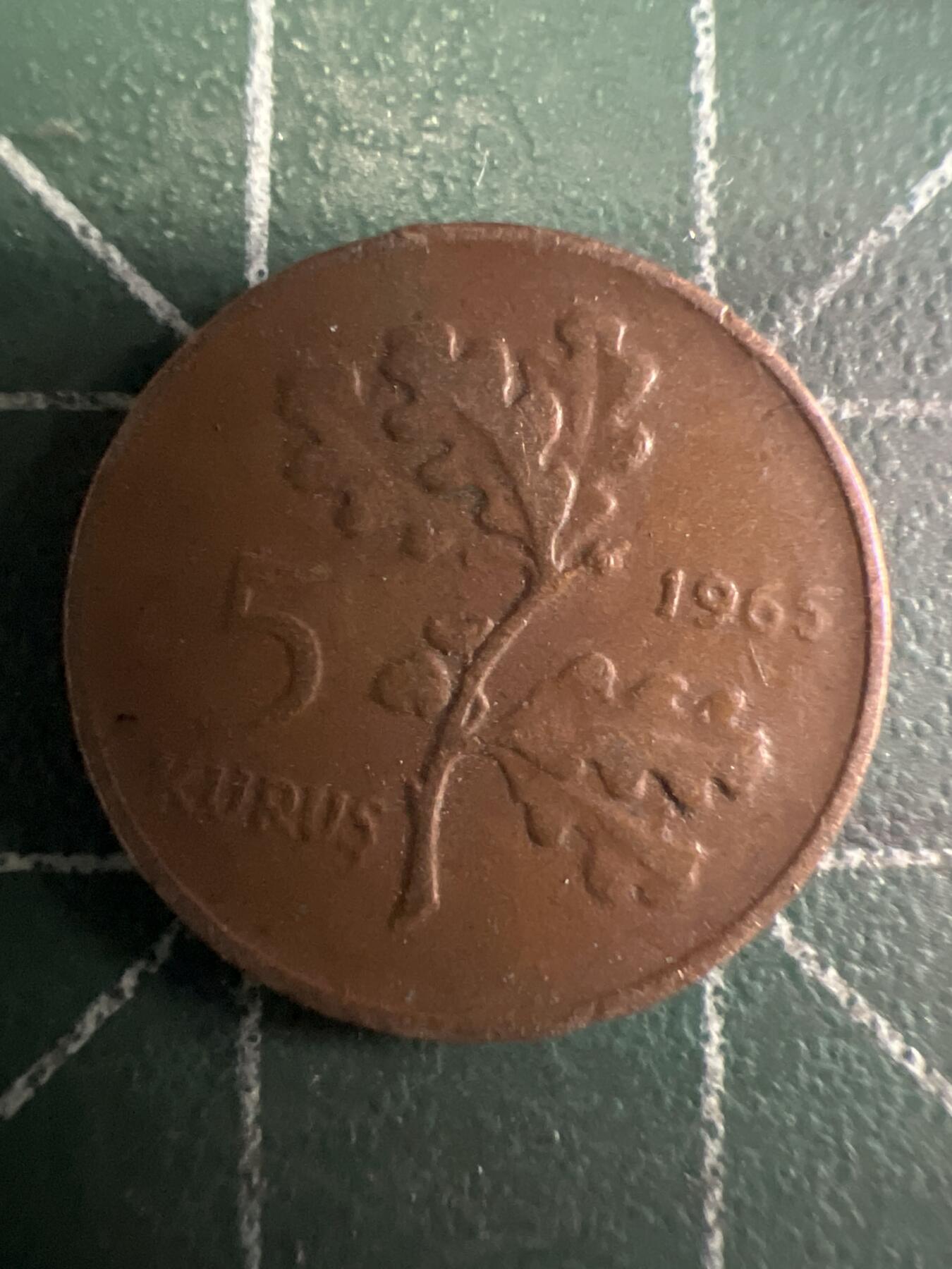 第657期 硬币场 （无押金，捡漏，全场50包邮，偏远地区除外，接收代拍业务，本店十天发一次货） 土耳其5库鲁