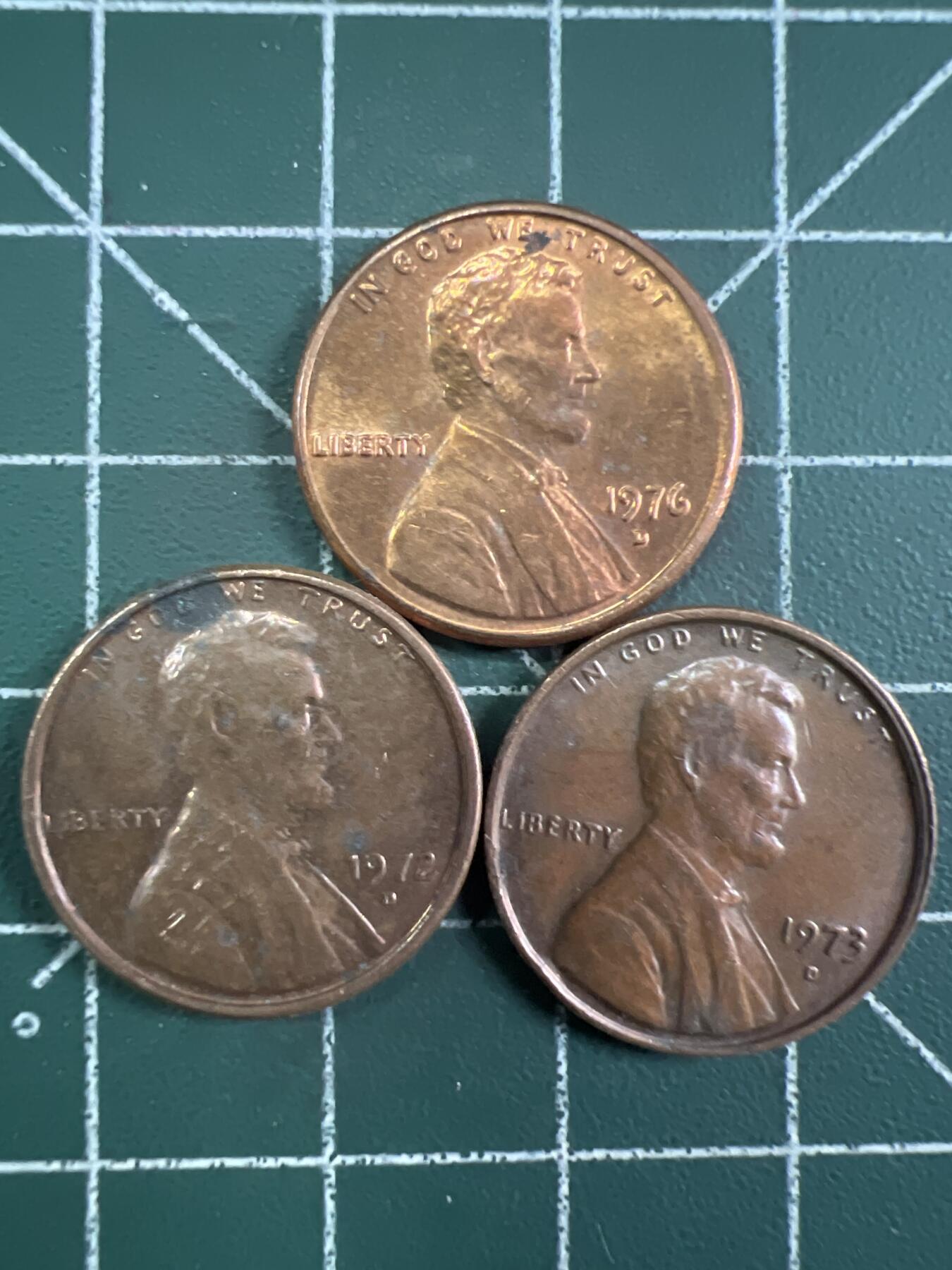 第657期 硬币场 （无押金，捡漏，全场50包邮，偏远地区除外，接收代拍业务，本店十天发一次货） 美国一美分 3枚