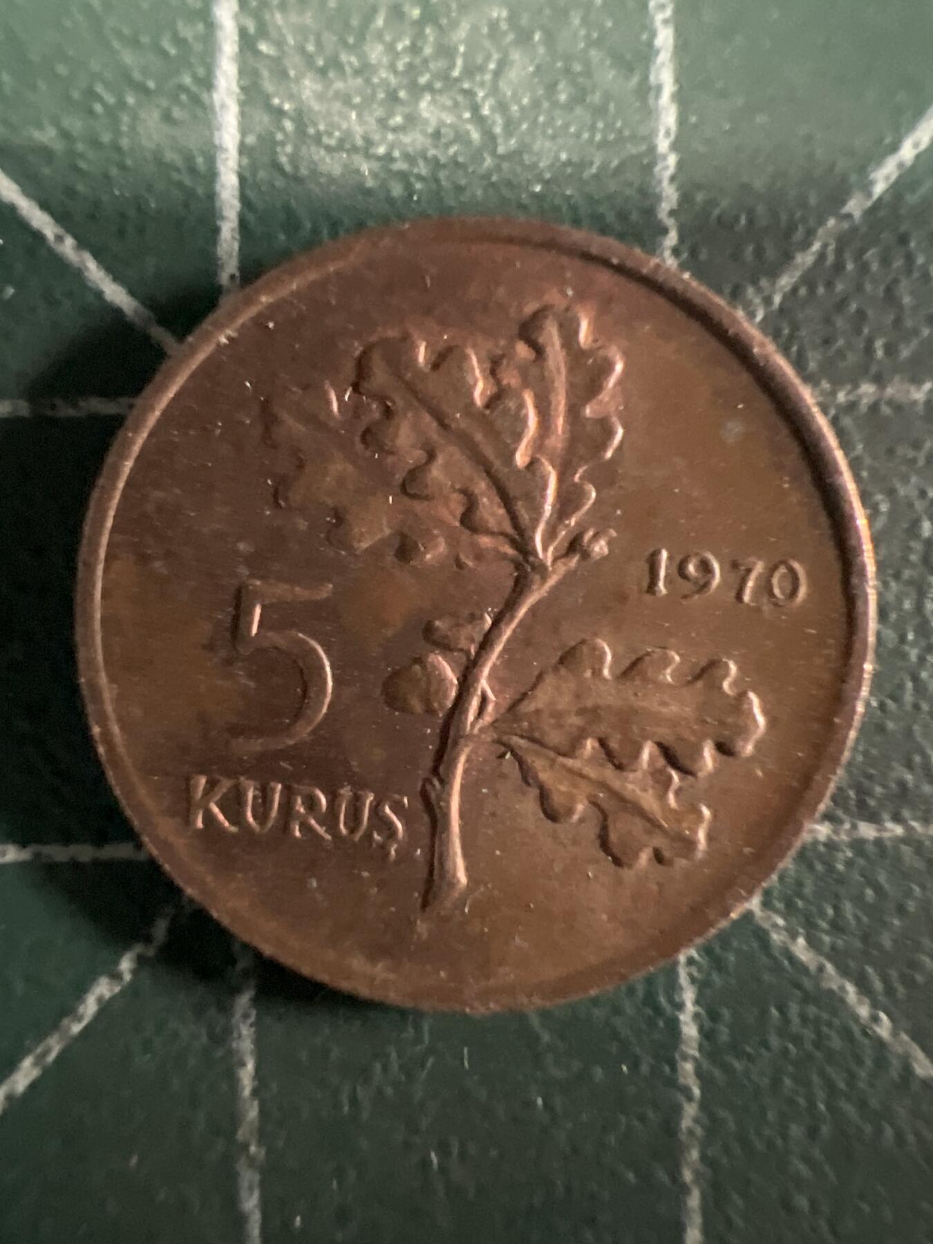 第656期 硬币场 （无押金，捡漏，全场50包邮，偏远地区除外，接收代拍业务，本店十天发一次货） 土耳其5库鲁