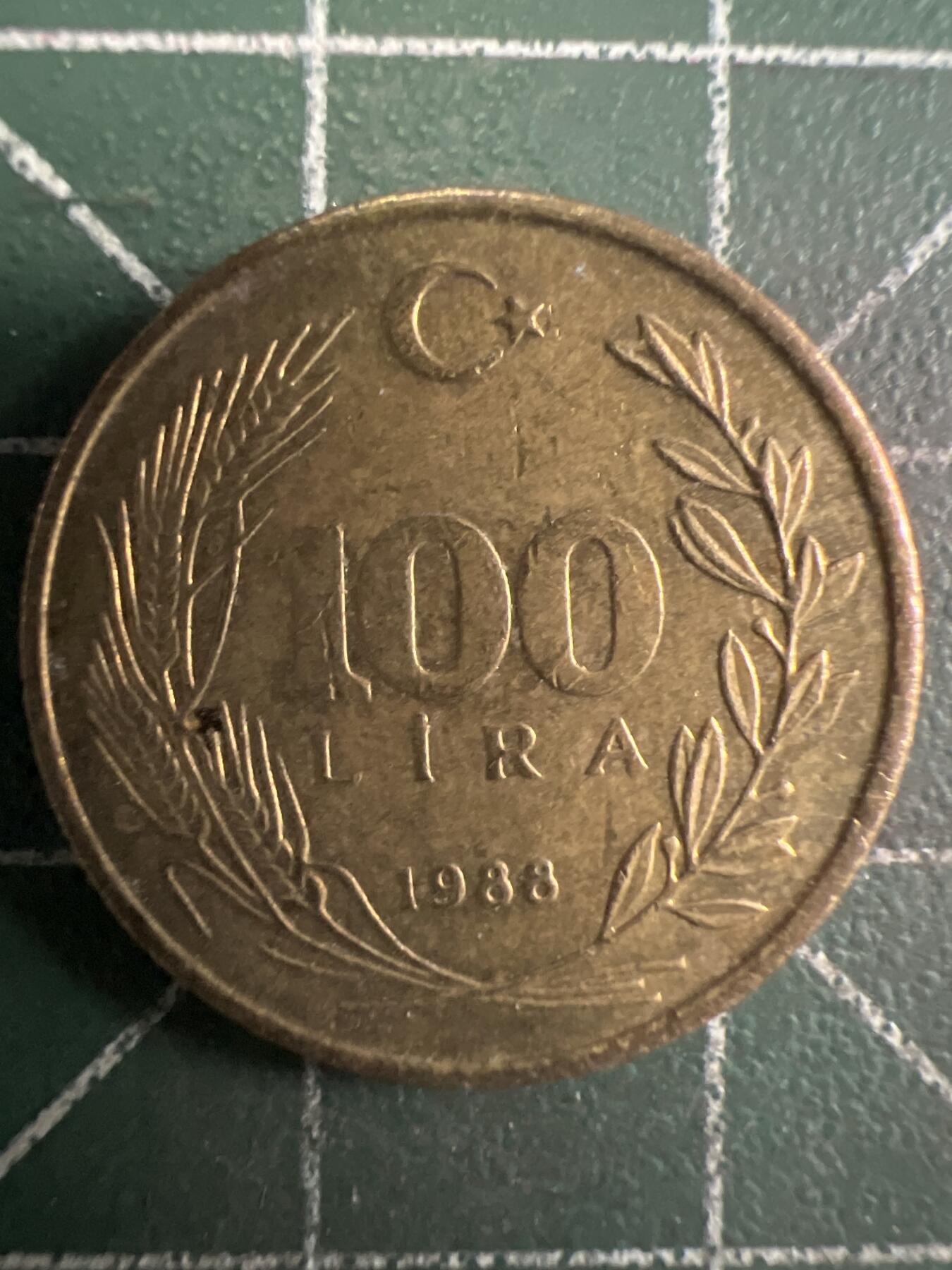 第657期 硬币场 （无押金，捡漏，全场50包邮，偏远地区除外，接收代拍业务，本店十天发一次货） 土耳其100里拉