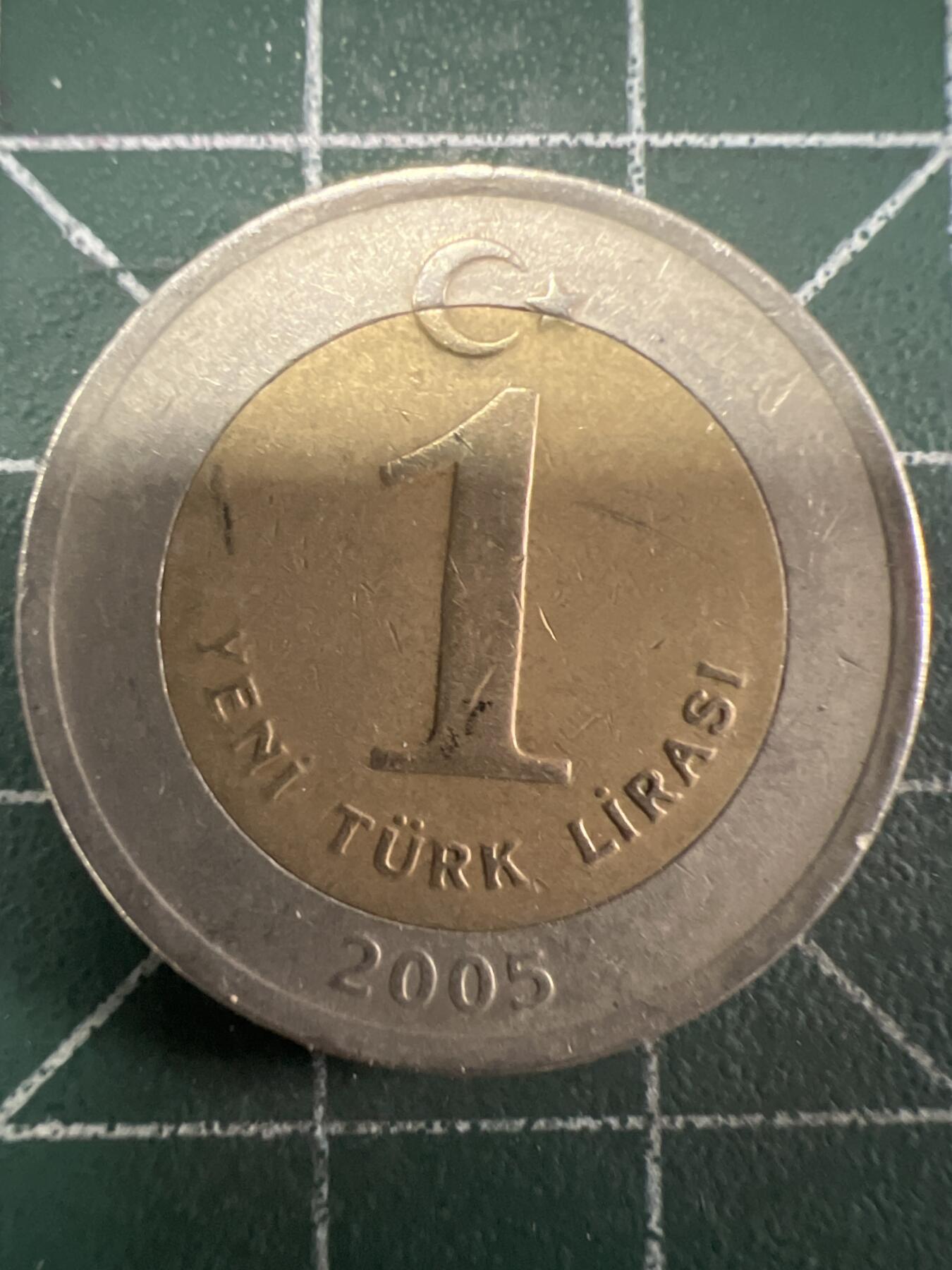 第656期 硬币场 （无押金，捡漏，全场50包邮，偏远地区除外，接收代拍业务，本店十天发一次货） 土耳其1里拉 双色币