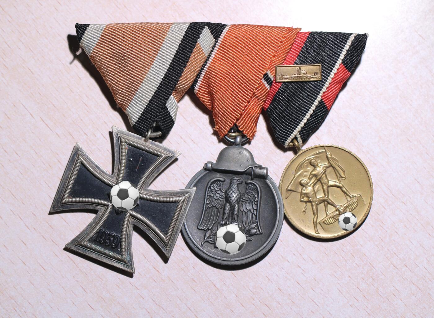 大猫徽章拍卖第251期 珍爱和平 德章联排一组 品相好