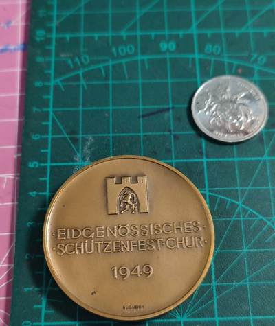 欧洲艺术麦朵尔 周五结拍 瑞士1949射击节铜章品相佳