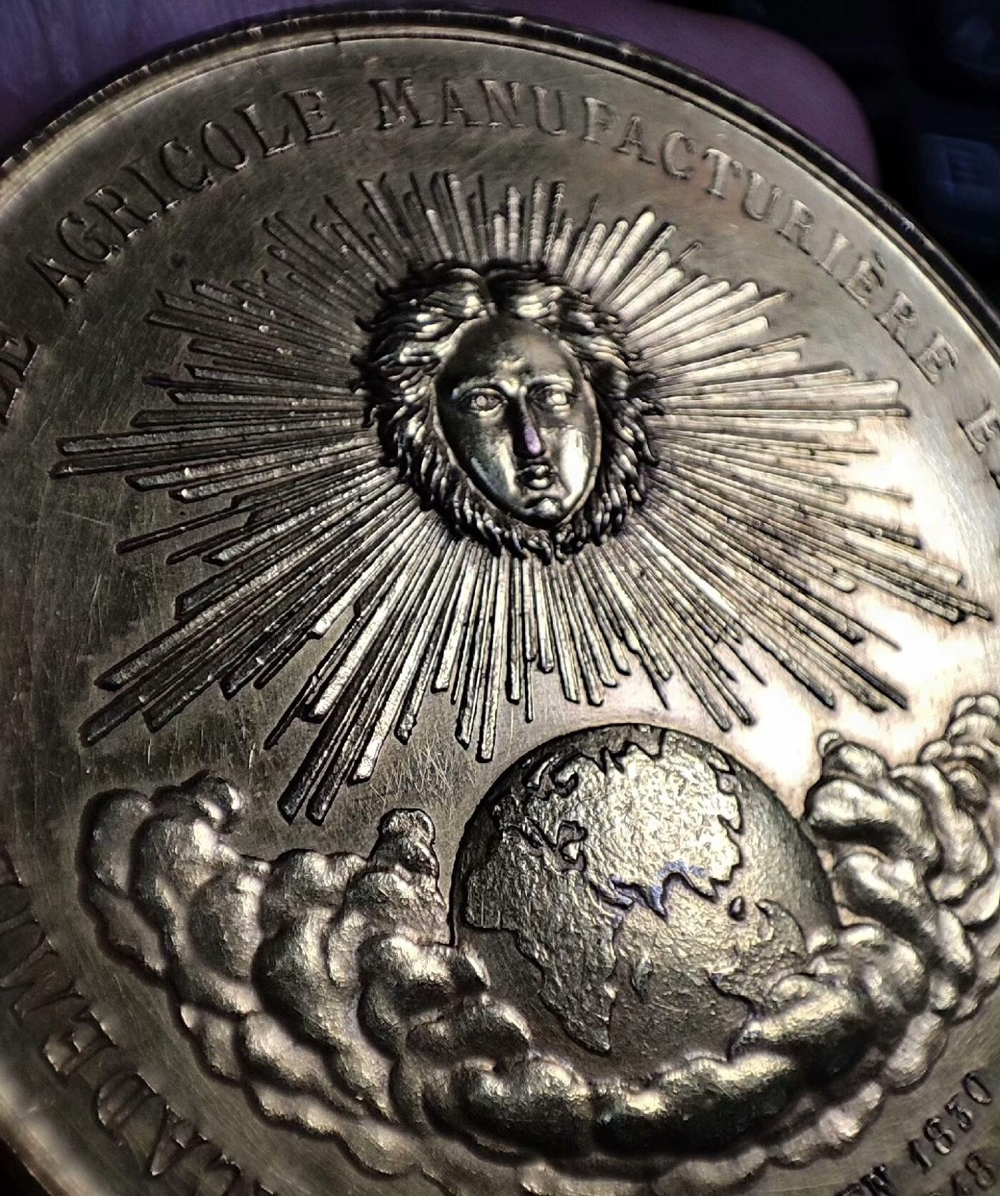 欧洲艺术麦朵尔 周五结拍 法国镀金老铜章
