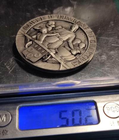 欧洲艺术麦朵尔 周五结拍 1934法国镀银铜章