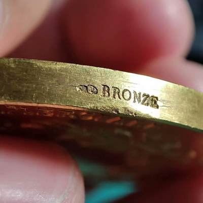 欧洲艺术麦朵尔 周五结拍 法国镀金老铜章