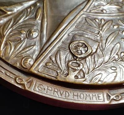 欧洲艺术麦朵尔 周五结拍 1938法国剧作家爱德华罗斯坦大铜章 高浮雕