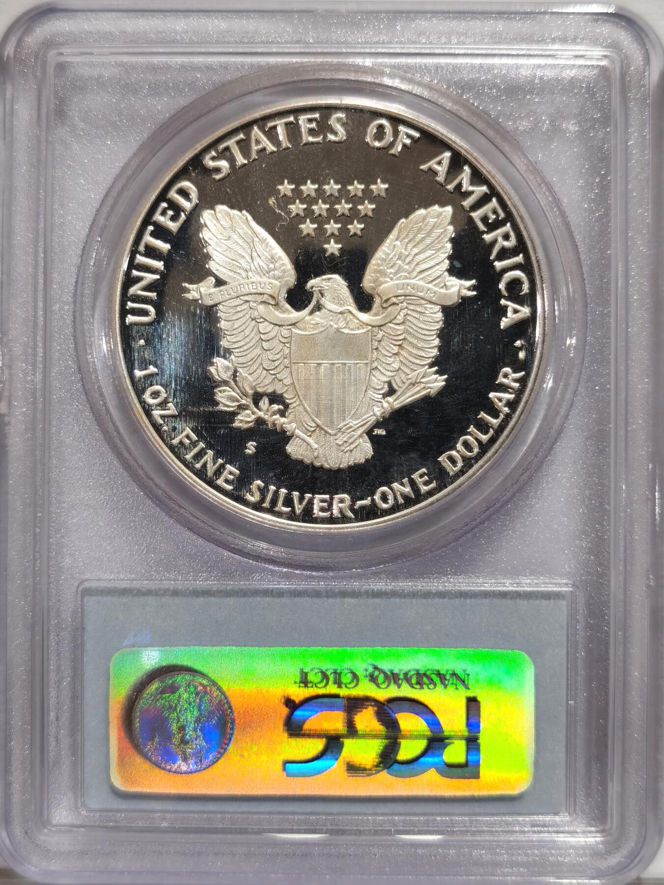 博洋堂世界钱币拍卖第084期（全场包邮） PCGS PR69DCAM 1987-S美国行走女神1美元精制银币，早期P盒严评