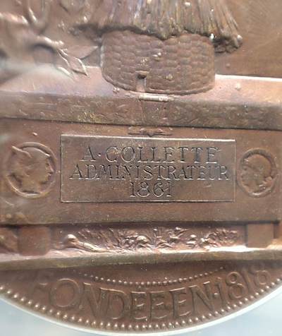 欧洲艺术麦朵尔 周五结拍 1861巴黎储蓄BANK大铜章MS64