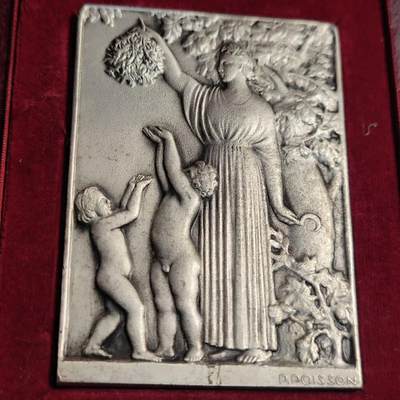 欧洲艺术麦朵尔 周五结拍 法国装饰艺术原盒镀银铜章