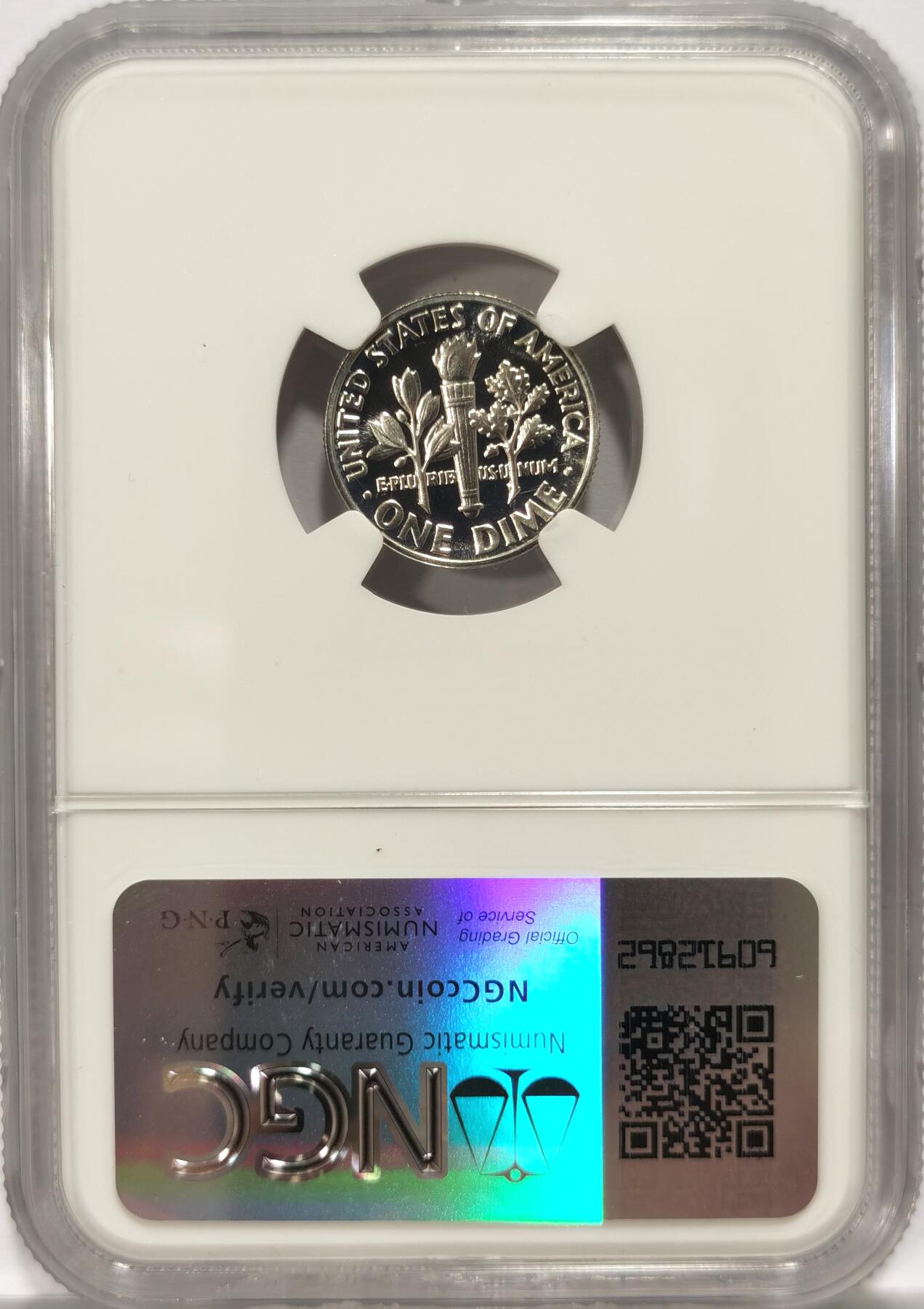 博洋堂世界钱币拍卖第084期（全场包邮） NGC PF67 美国1964年罗斯福10美分银币，近乎完美的精制镜面状态