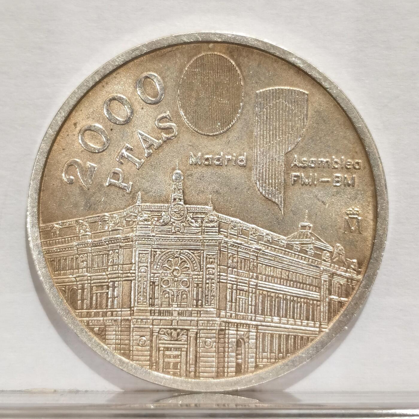 博洋堂世界钱币拍卖第084期（全场包邮） 1994年西班牙银币 17.9g 925银 未流通状态原光好品相