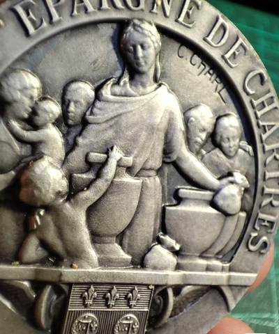 欧洲艺术麦朵尔 周五结拍 1934法国镀银铜章