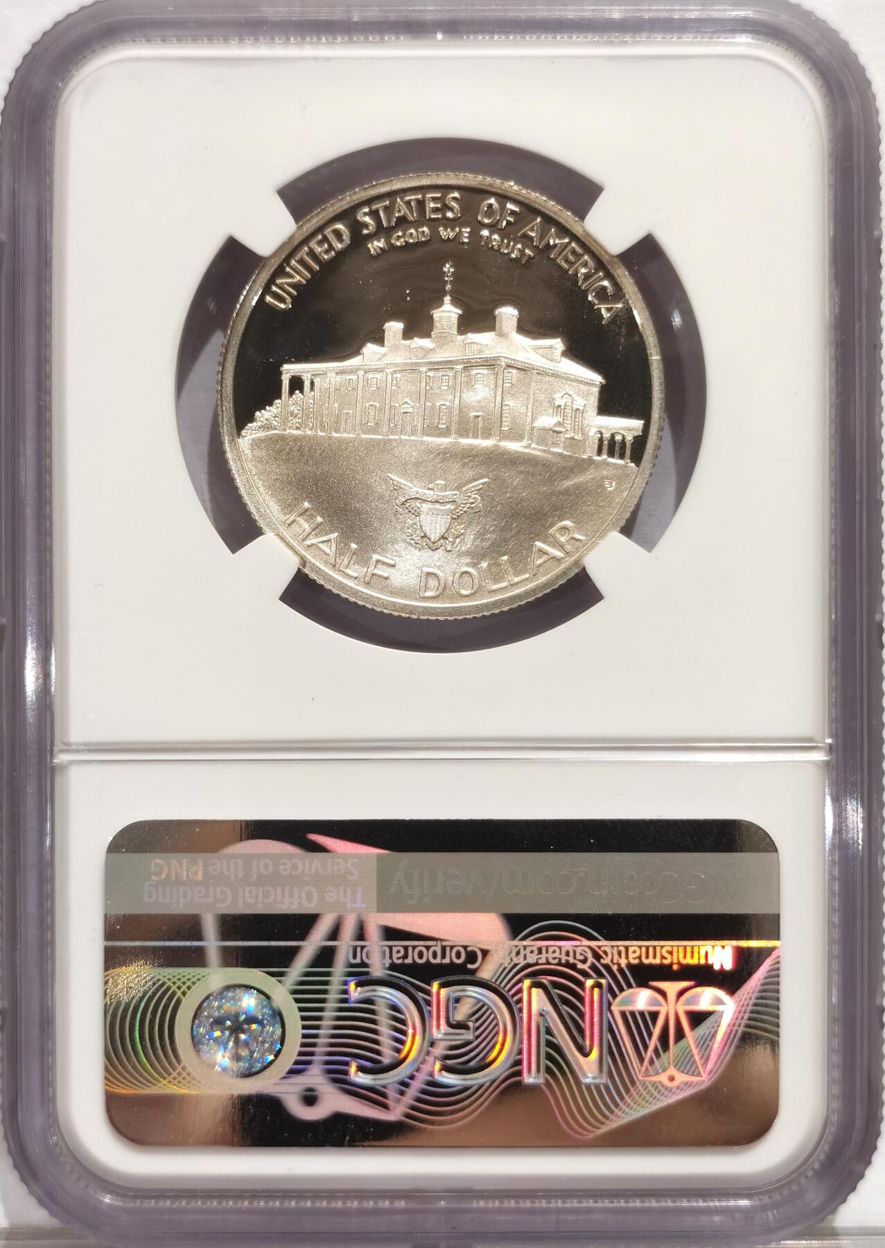 博洋堂世界钱币拍卖第084期（全场包邮） 美国1982年华盛顿半美元精制纪念银币NGC-PF69UC，PROOF精制币，币面清爽干净又漂亮，打制精美，状态极佳