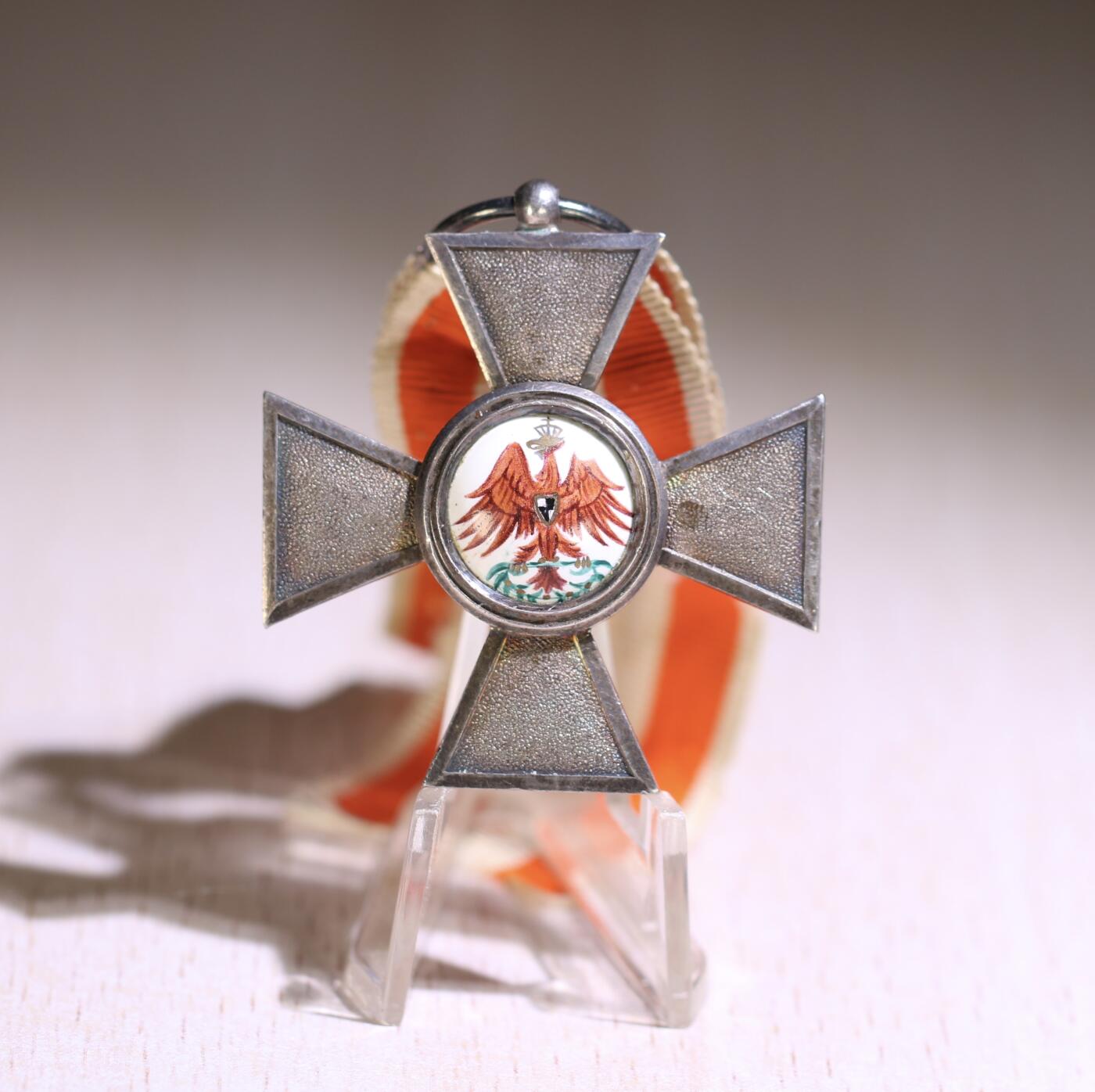 大猫徽章拍卖第251期 普鲁士第四版四级红鹰勋章 底部打N标