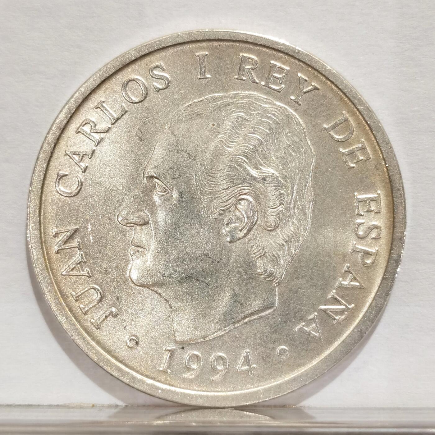 博洋堂世界钱币拍卖第084期（全场包邮） 1994年西班牙银币 17.9g 925银 未流通状态原光好品相