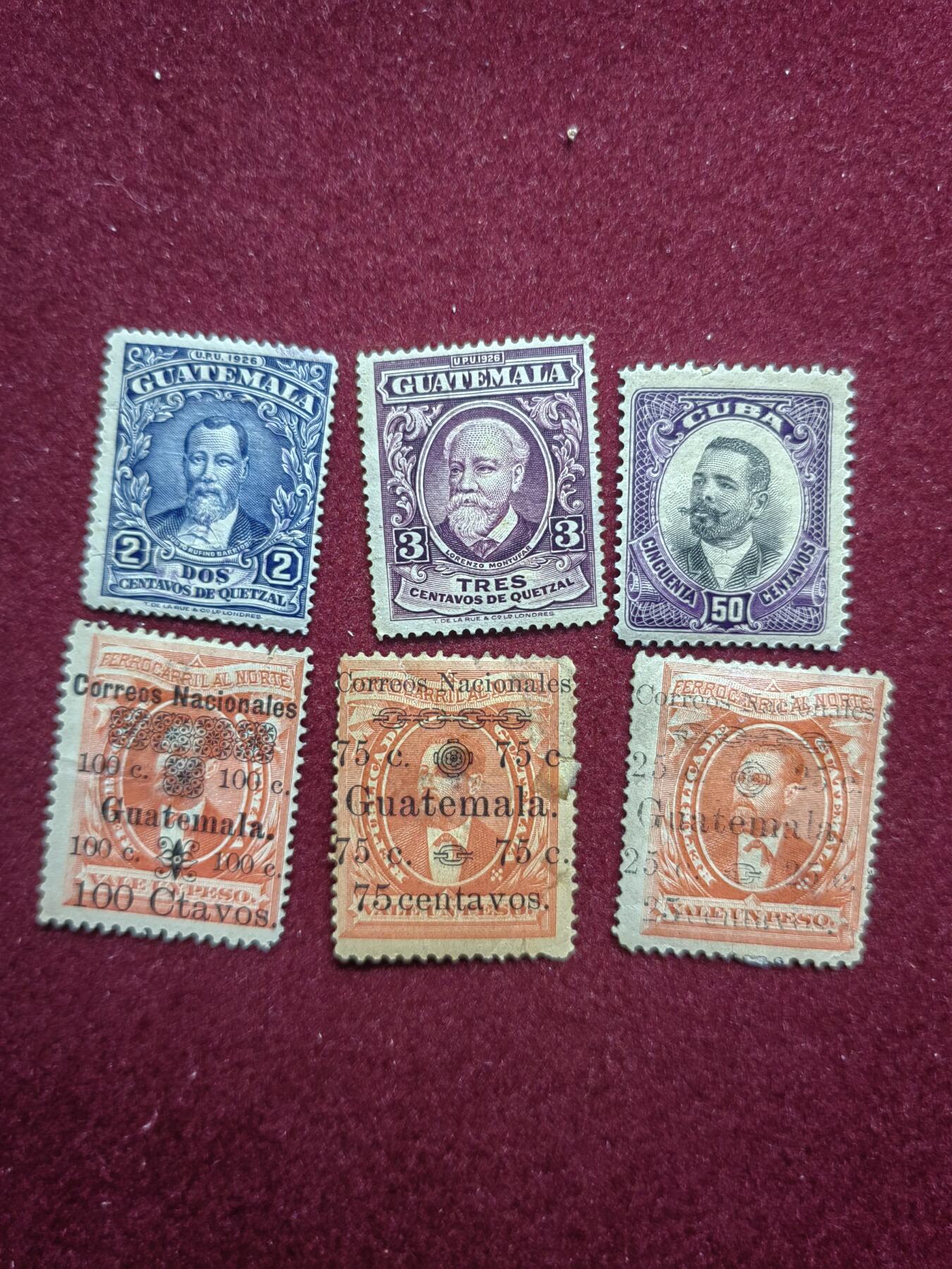 联合阁邮币社™ ——“多国邮票”0佣金 危地马拉 古典加盖