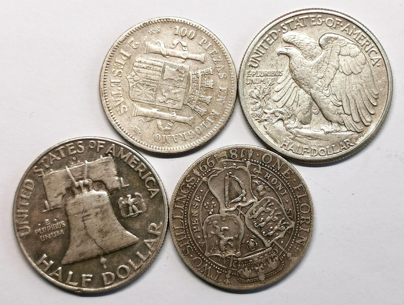 凡希社世界钱币微拍第二百七十七期 各国银币四枚