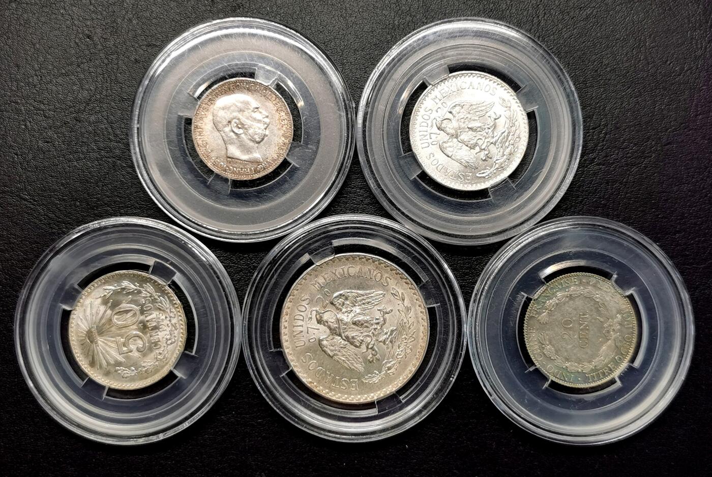 凡希社世界钱币微拍第二百七十七期 各国银币五枚好品