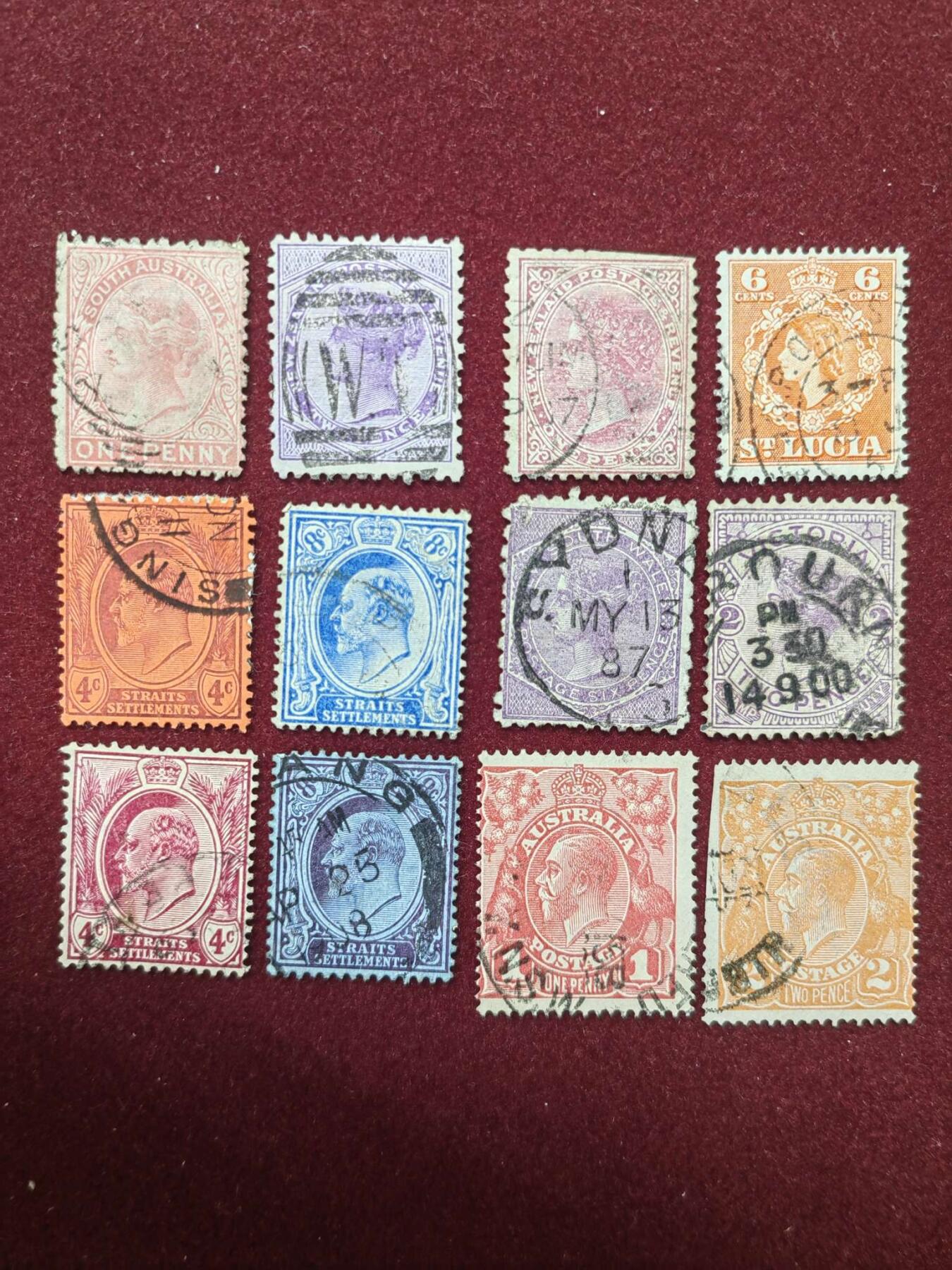 联合阁邮币社™ ——“多国邮票”0佣金 多国古典销票一组