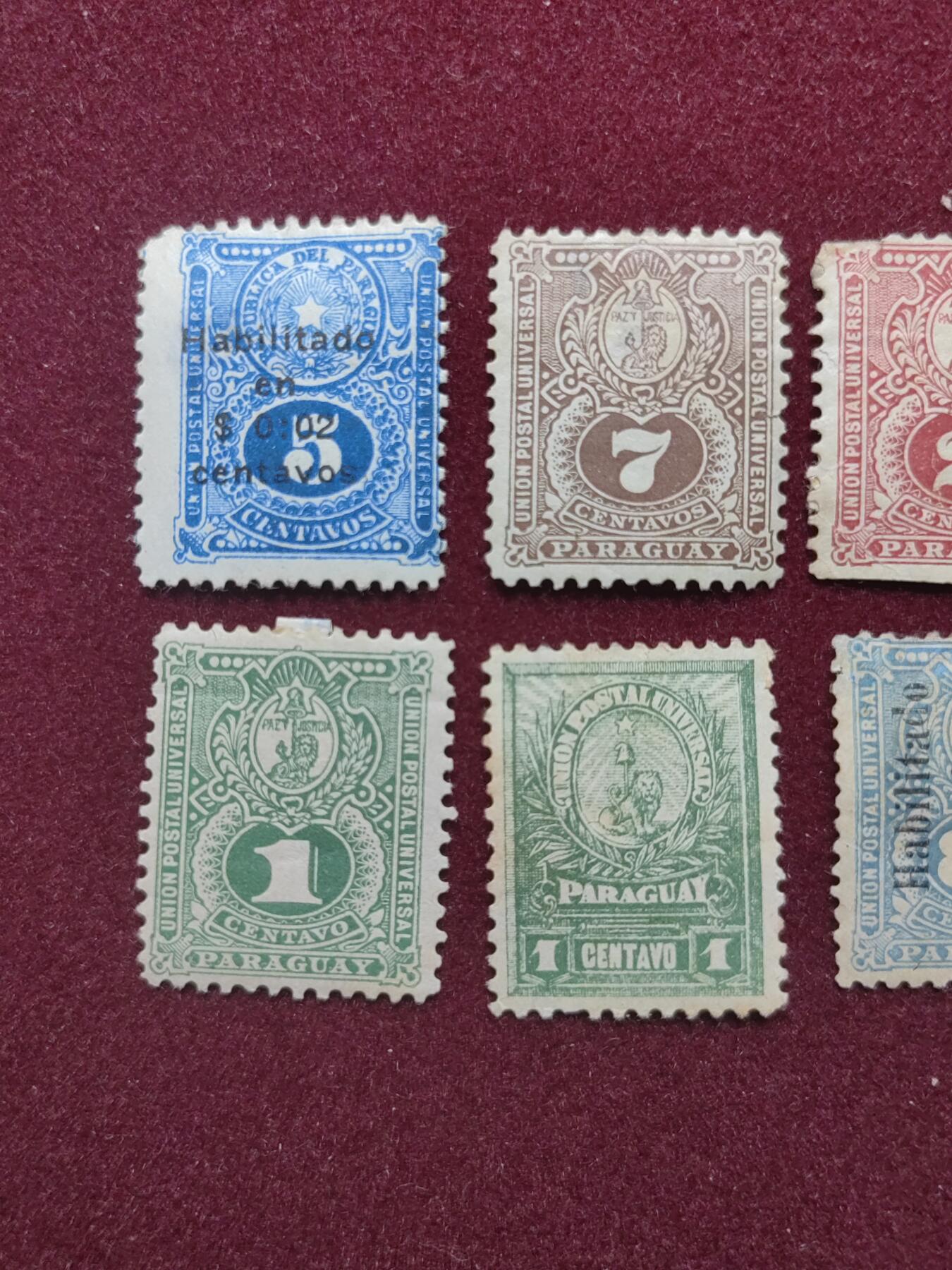 联合阁邮币社™ ——“多国邮票”0佣金 巴拉圭古典票