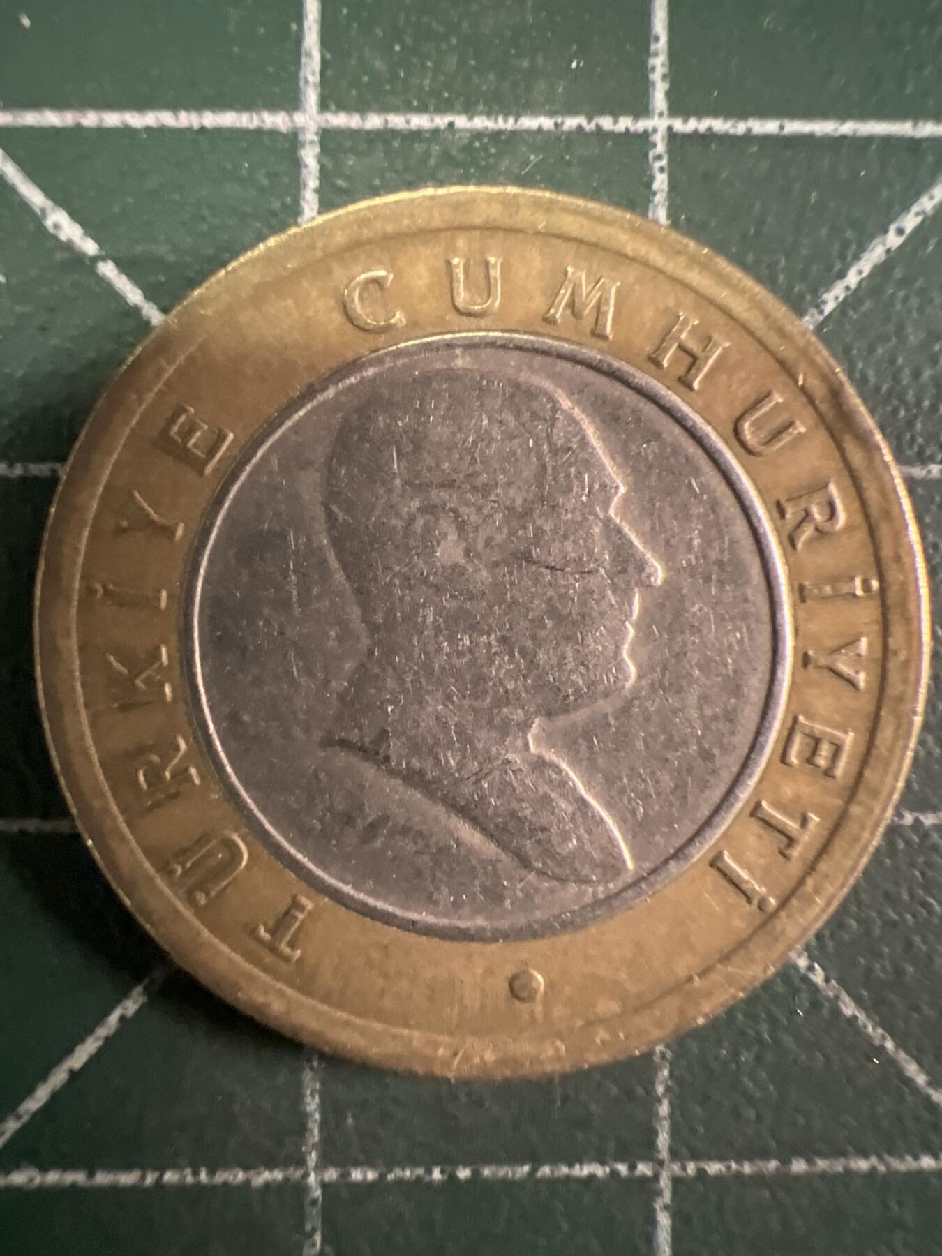 第658期 硬币场 （无押金，捡漏，全场50包邮，偏远地区除外，接收代拍业务，本店十天发一次货） 土耳其50库鲁  双色币