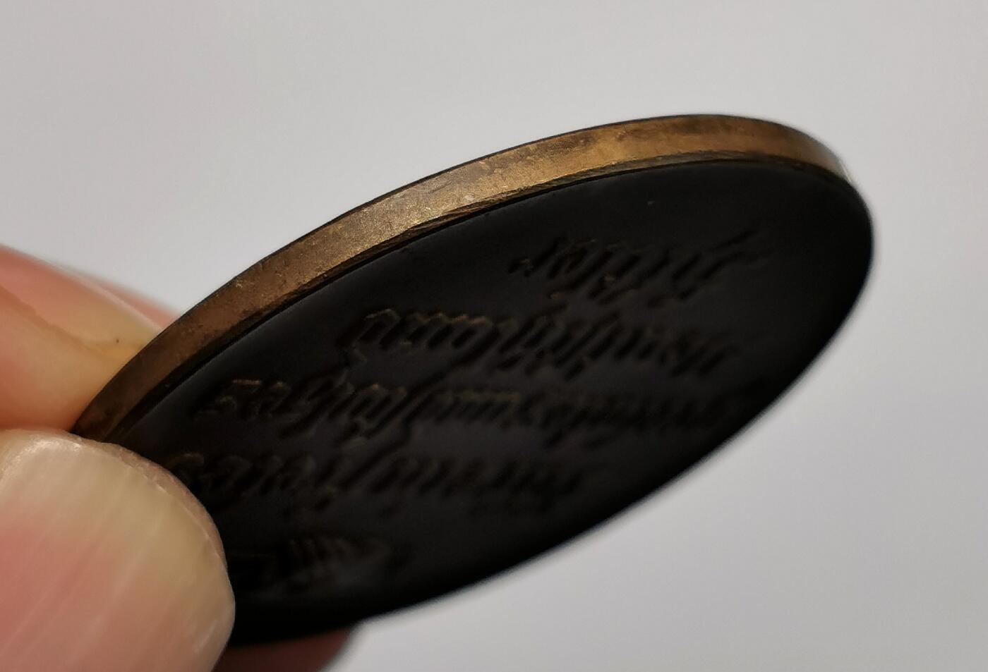 凡希社世界钱币微拍第二百七十七期 1933德国元首与兴登堡双头像纪念铜章AU，直径36mm