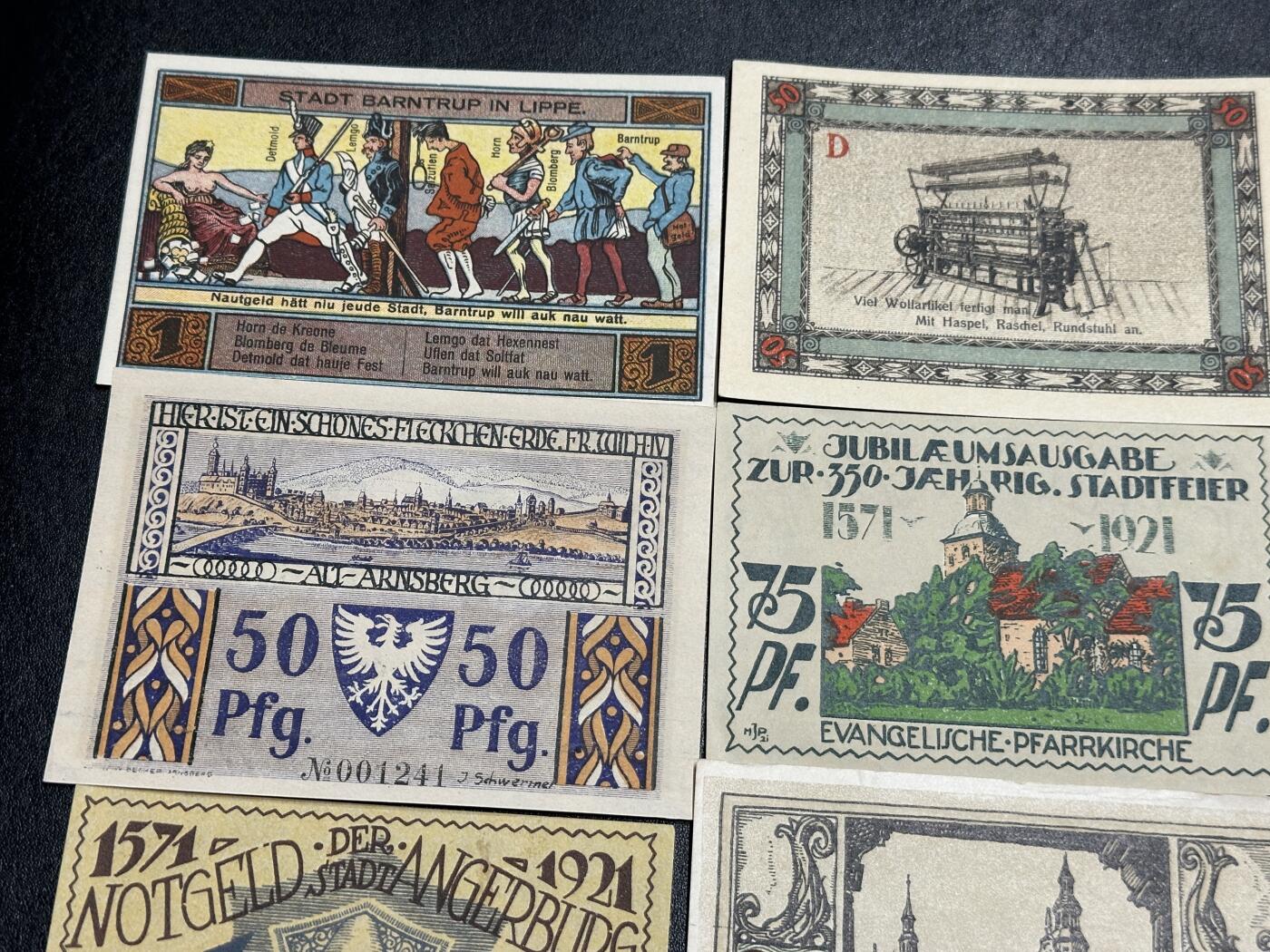 《外钞收藏家》第三百九十四期 德国紧急状态纸币 11张一起 基本全新