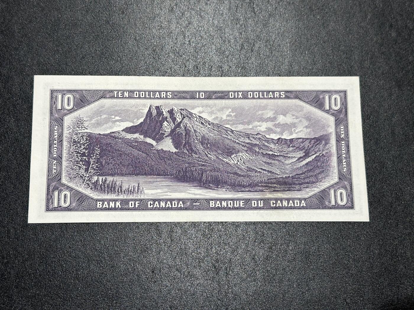 《外钞收藏家》第三百九十四期 1954年加拿大10加元 边角瑕疵 UNC- 魔鬼脸