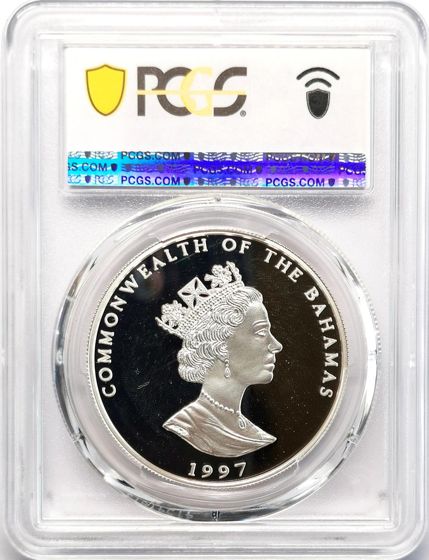 凡希社世界钱币微拍第二百七十七期 1997巴哈马联合国儿童基金会2DOL大银精铸PCGS-PF68DCAM