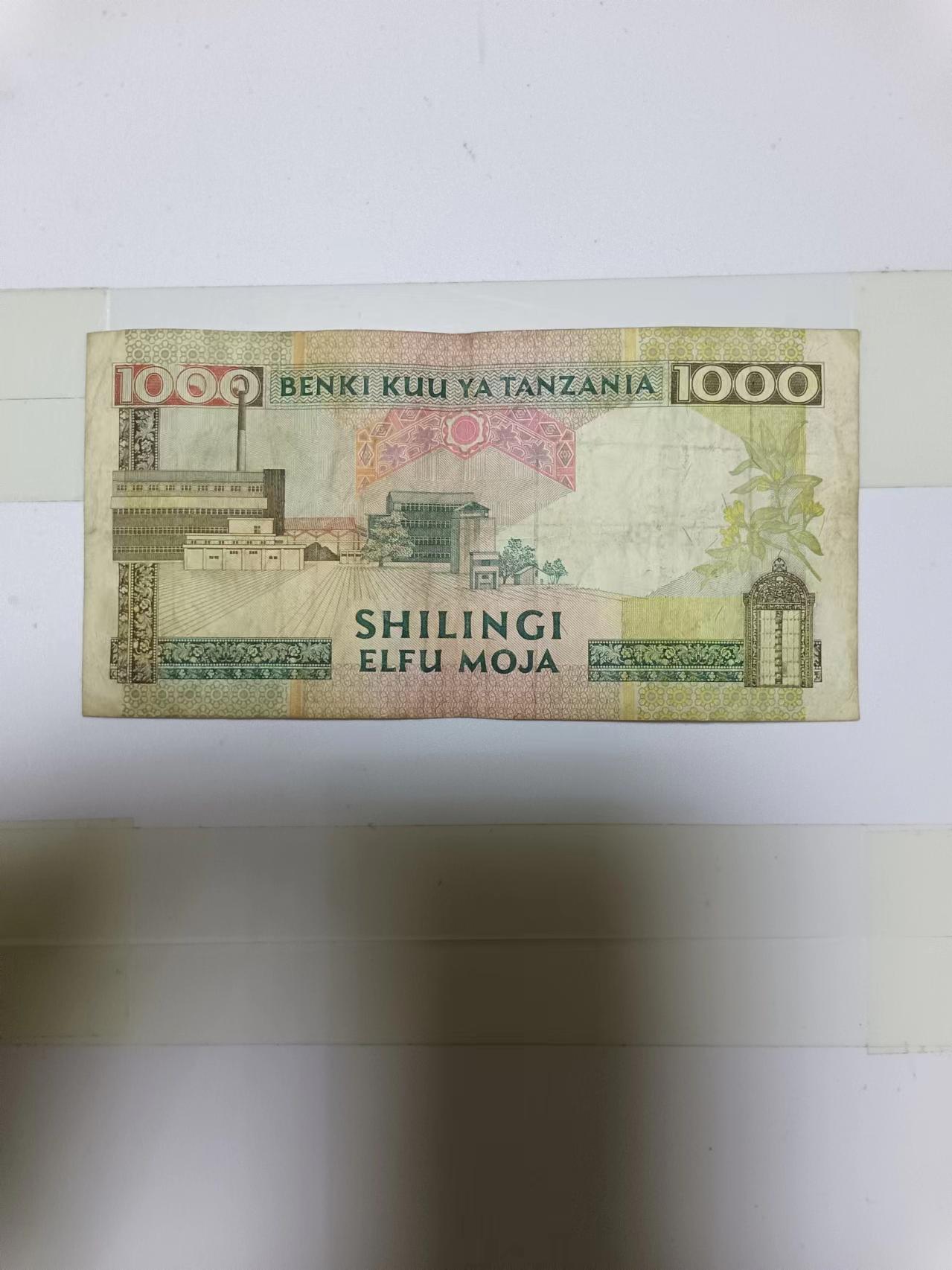 【20240724】非全新纸币第152场 坦桑尼亚1000先令，尾号459
