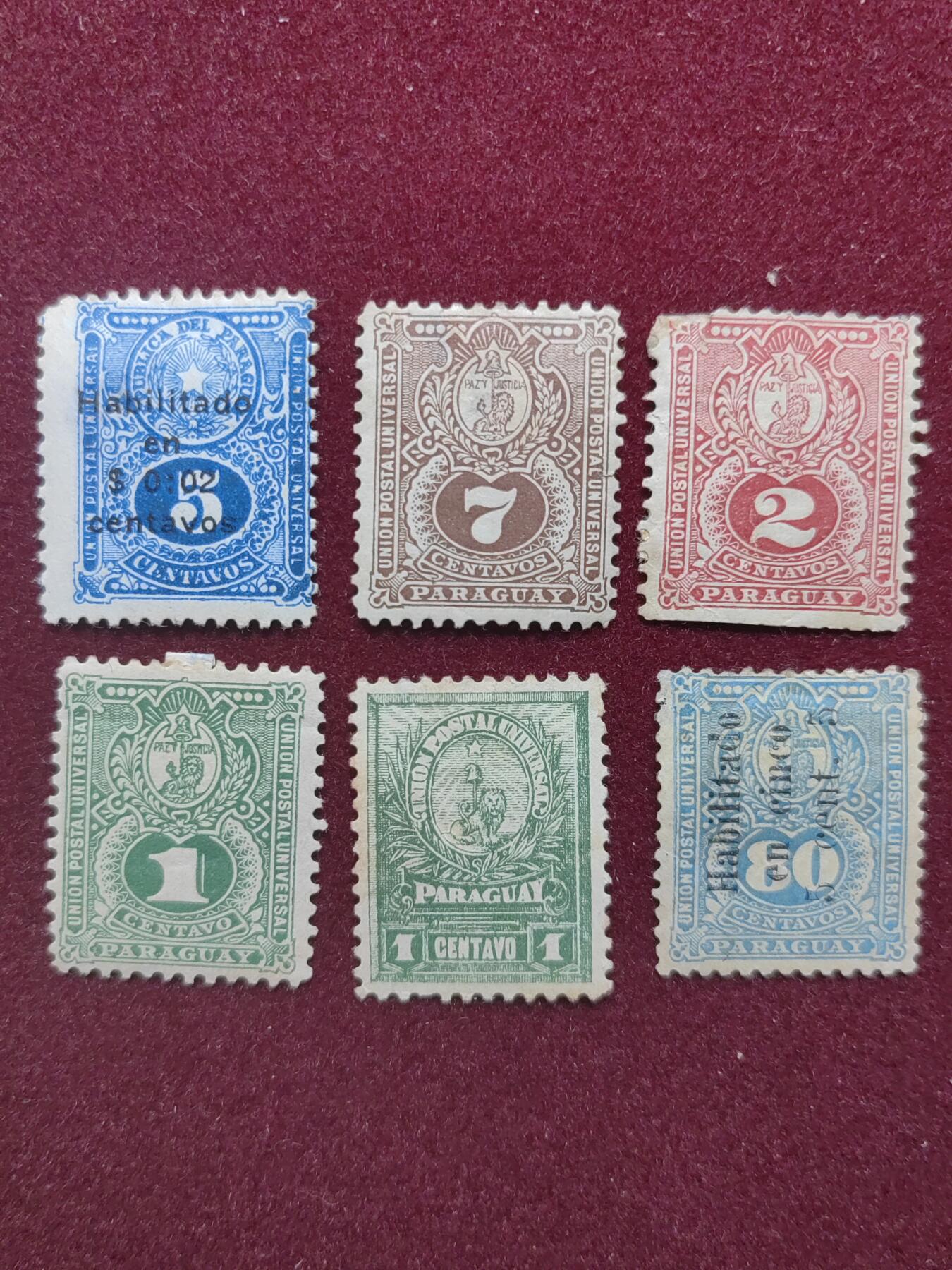 联合阁邮币社™ ——“多国邮票”0佣金 巴拉圭古典票