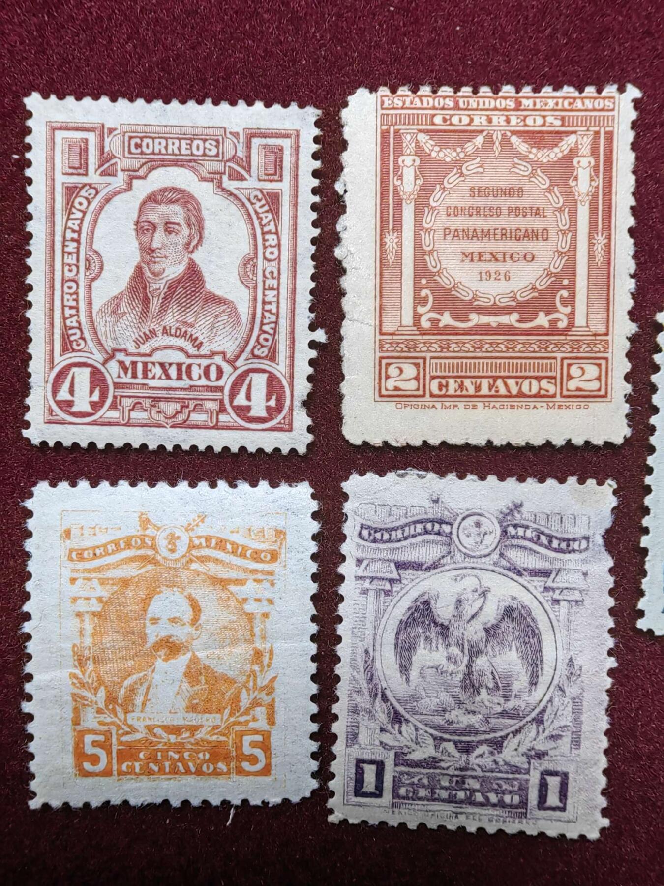 联合阁邮币社™ ——“多国邮票”0佣金 墨西哥早期古典票（全新、无戳）