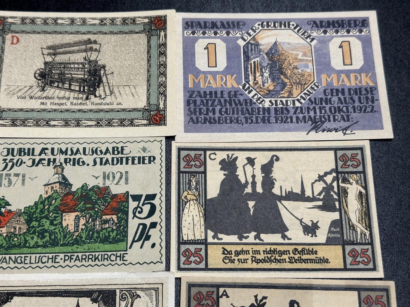 《外钞收藏家》第三百九十四期 德国紧急状态纸币 11张一起 基本全新